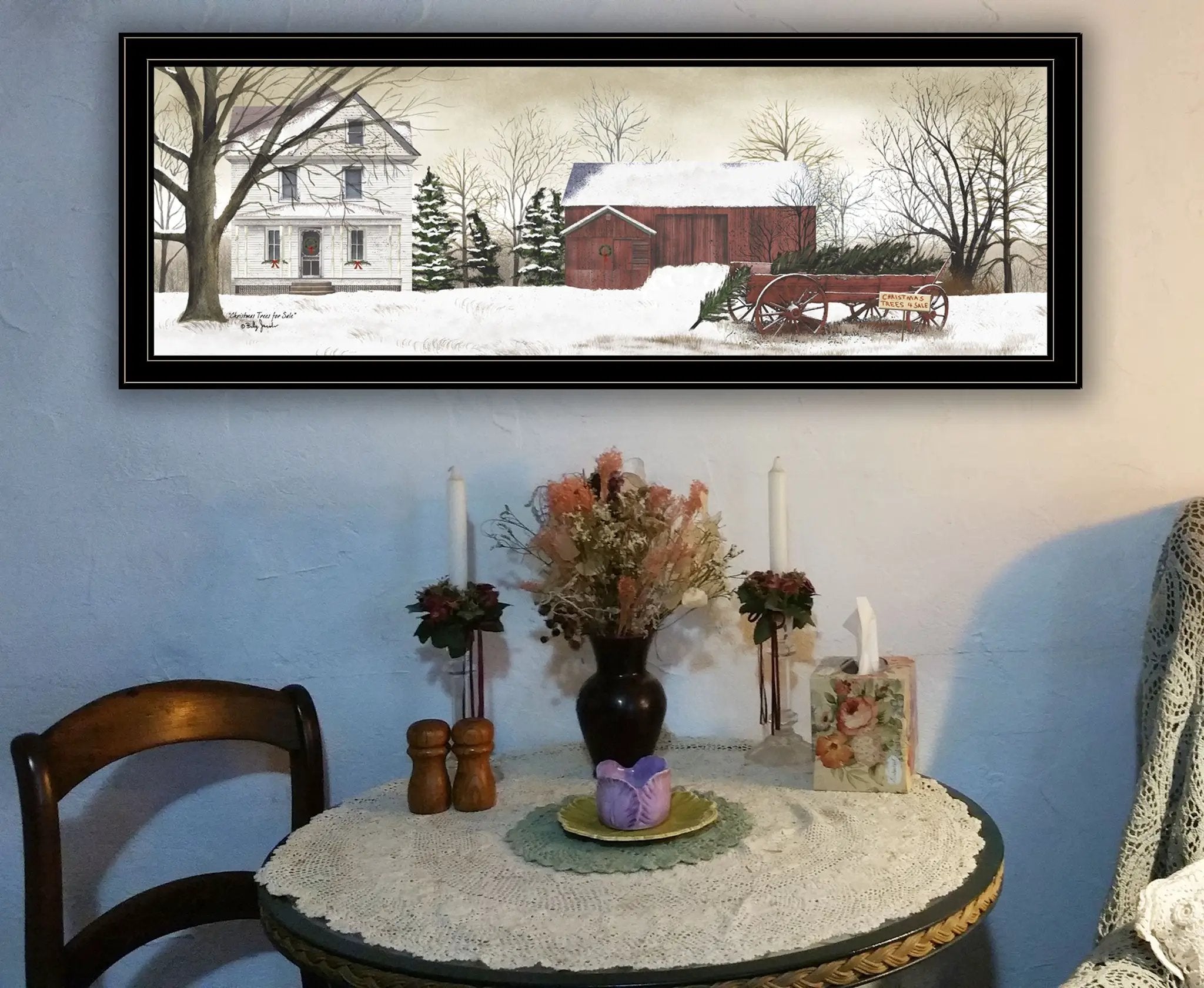 Trendy Decor 4U Christmas Trees for Sale Framed Wall Art by HouseOfZazla