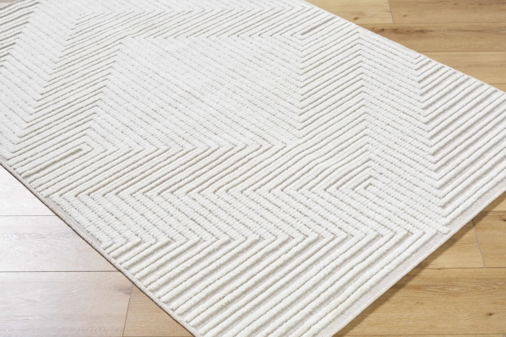 Briana Beige Washable Area Rug by Boutique Rugs
