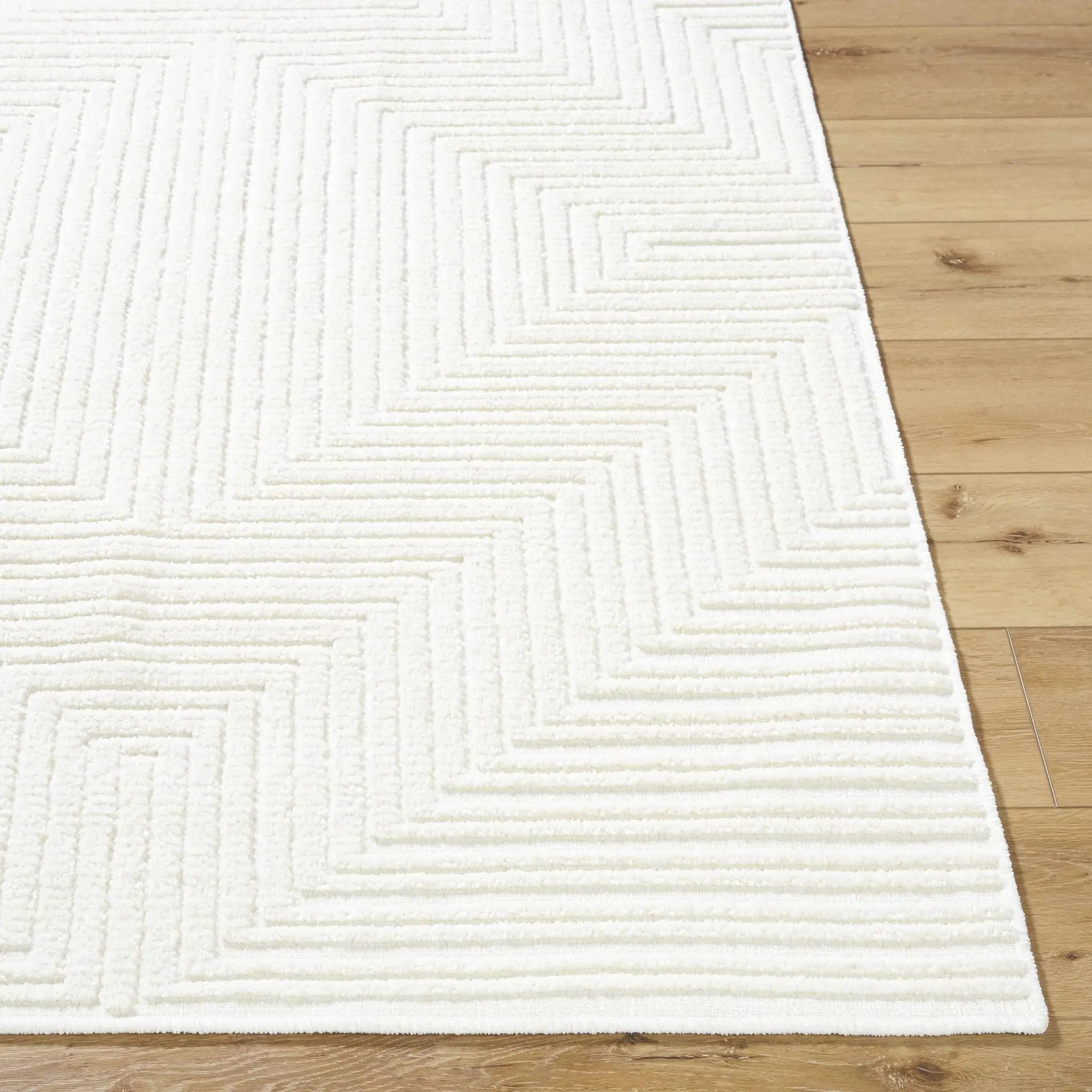 Briana Off-White Washable Area Rug by Boutique Rugs