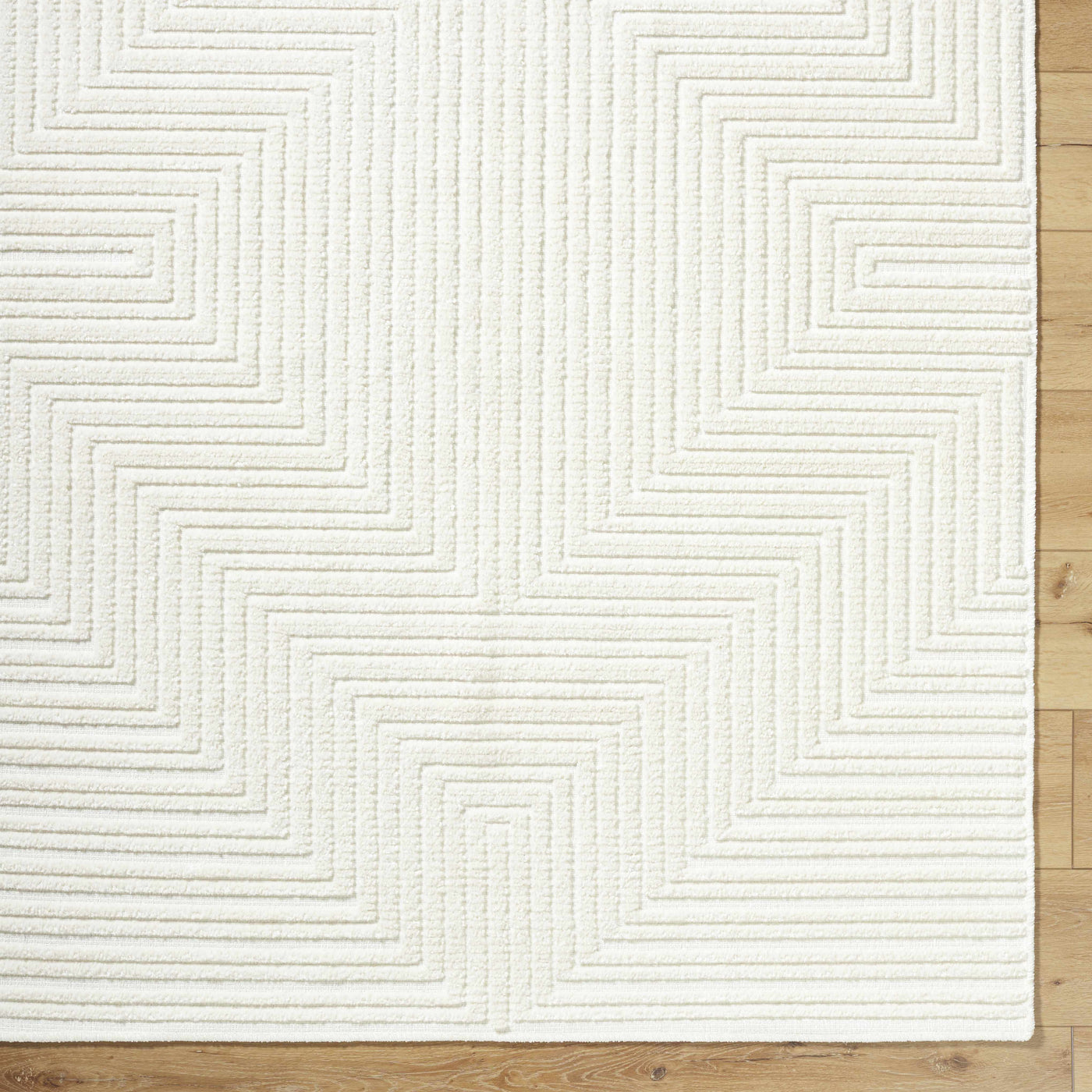 Briana Off-White Washable Area Rug by Boutique Rugs