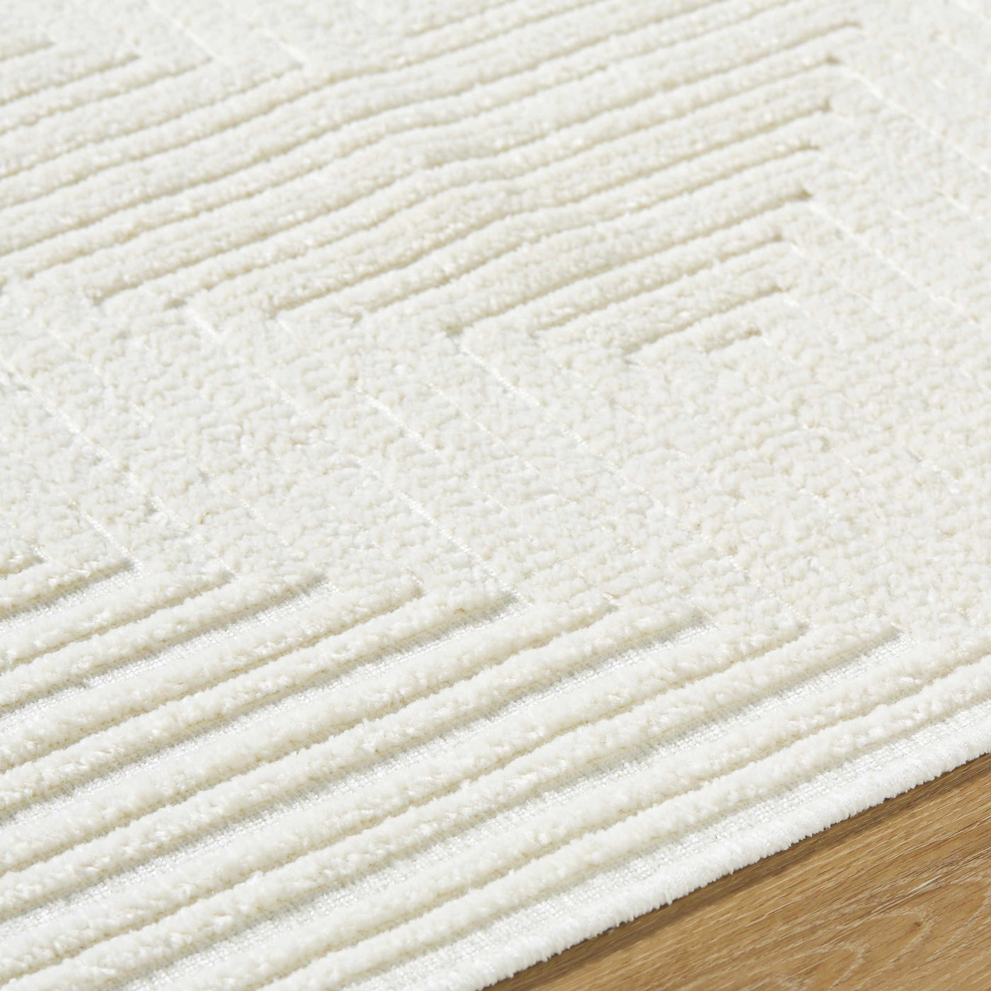 Briana Off-White Washable Area Rug by Boutique Rugs