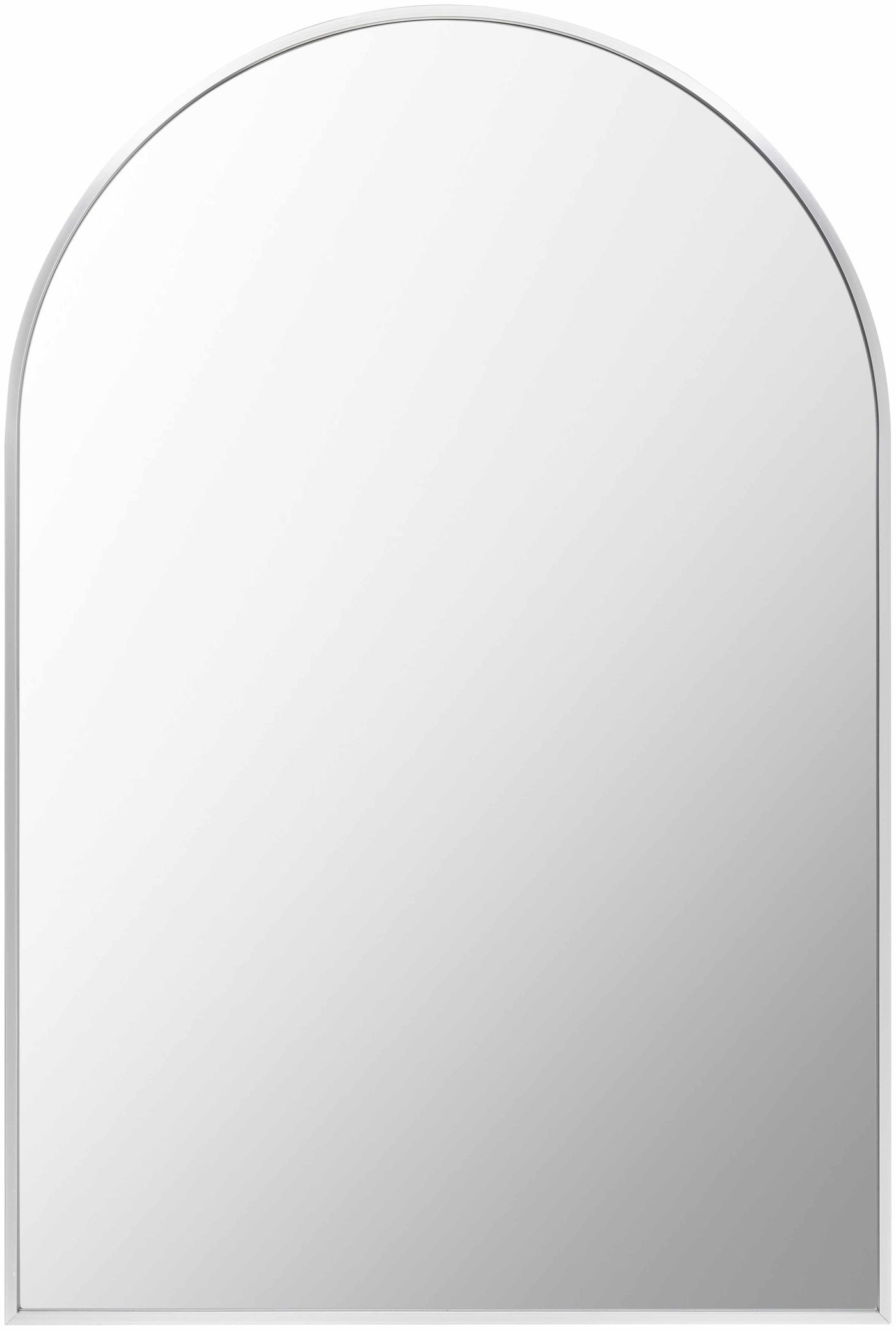 Brembilla Silver Gray Contemporary Mirror by Boutique Rugs