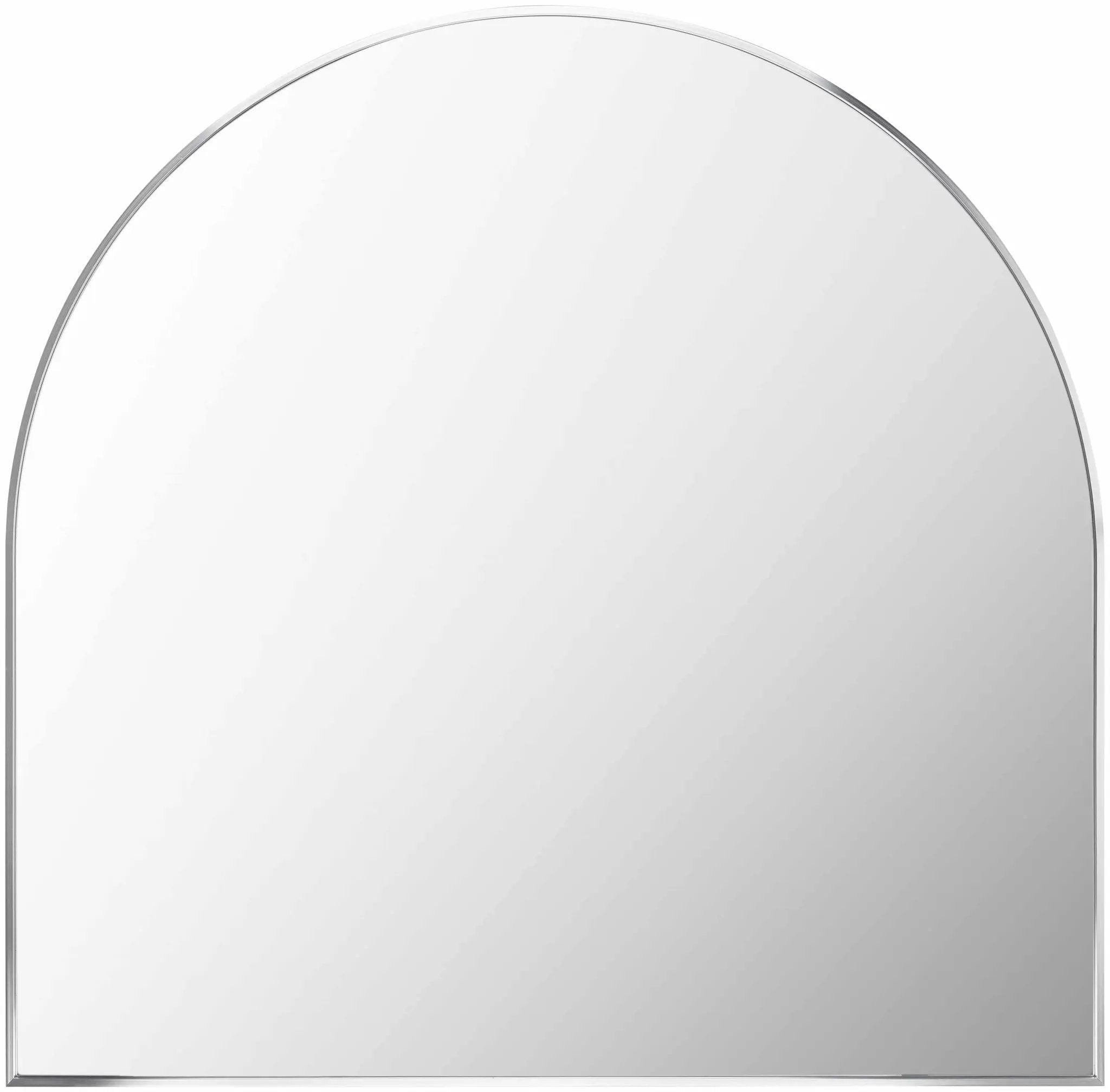 Brembilla Silver Gray Contemporary Mirror by Boutique Rugs