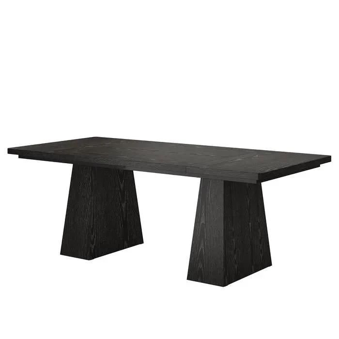 Modern Home Office Computer Desk Workstation in Black Wood Finish by HomePacific