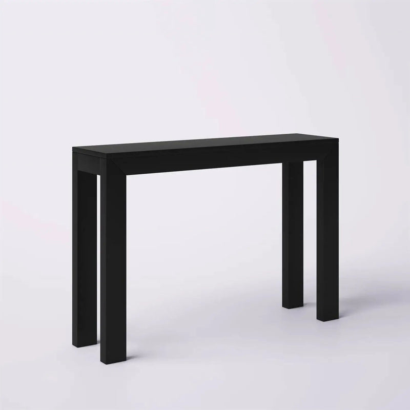 Solid Wood Modern Accent Console Table / Sofa Table in Black Finish by HomePacific