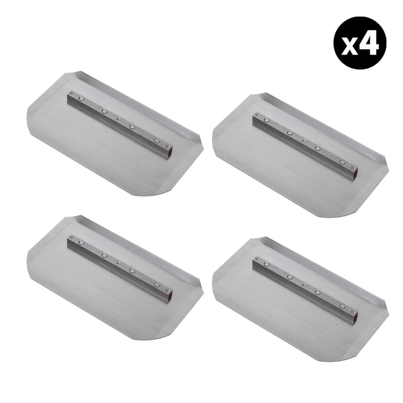 Set of 4 - 6″ x 10.5″ Replacement Combo Trowel Blades Bar Mount for Tomahawk 30" Portable Trowels by Tomahawk Power