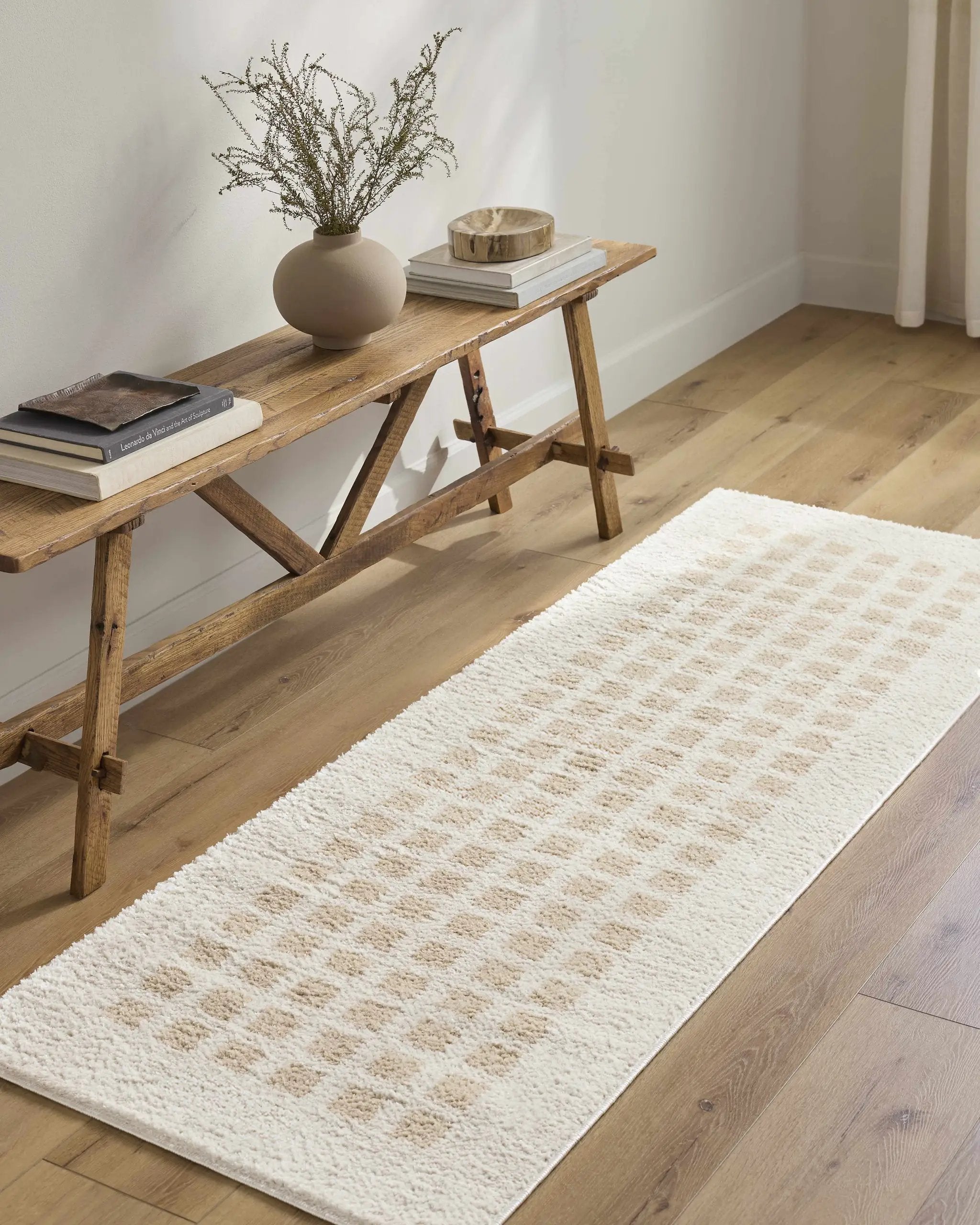 Baback Beige Washable Area Rug by Boutique Rugs