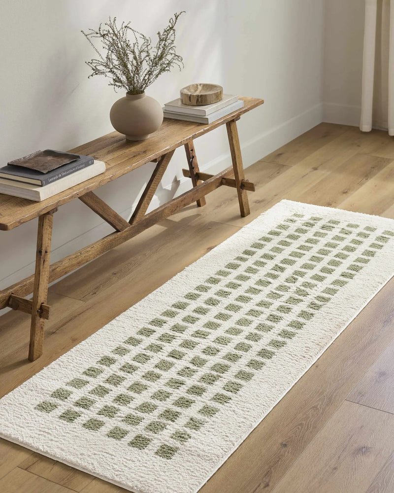 Baback Green Washable Area Rug by Boutique Rugs