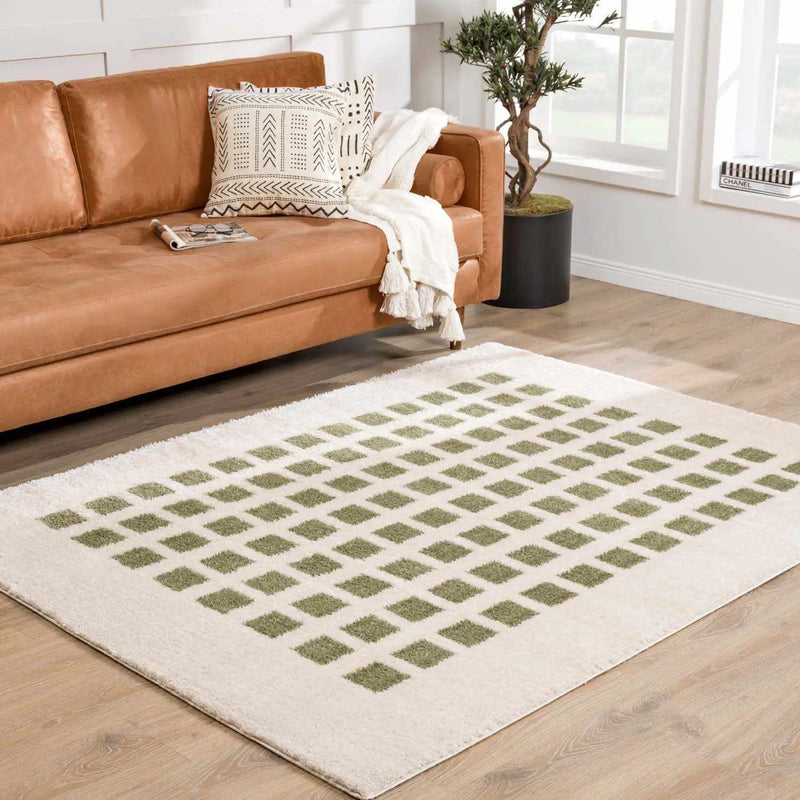 Baback Green Washable Area Rug by Boutique Rugs