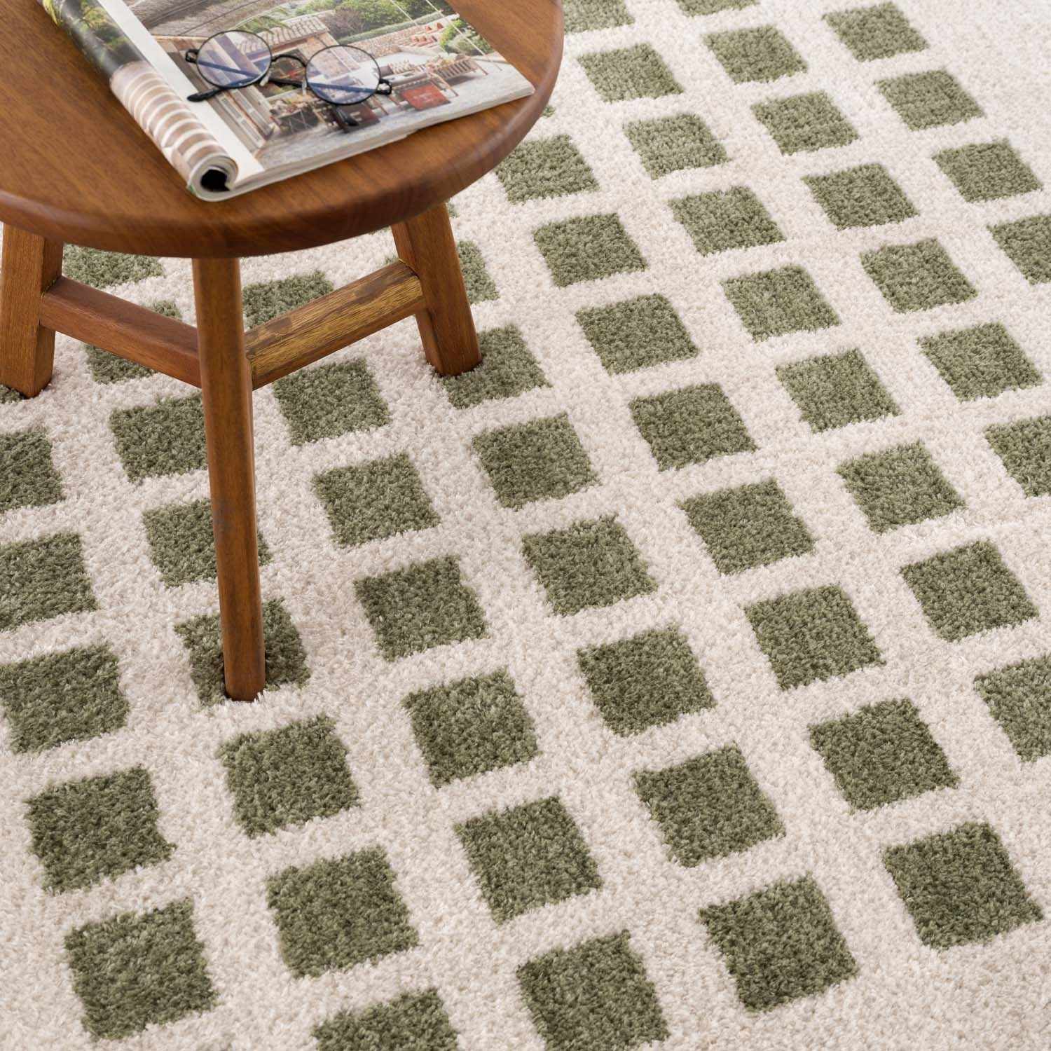 Baback Green Washable Area Rug by Boutique Rugs