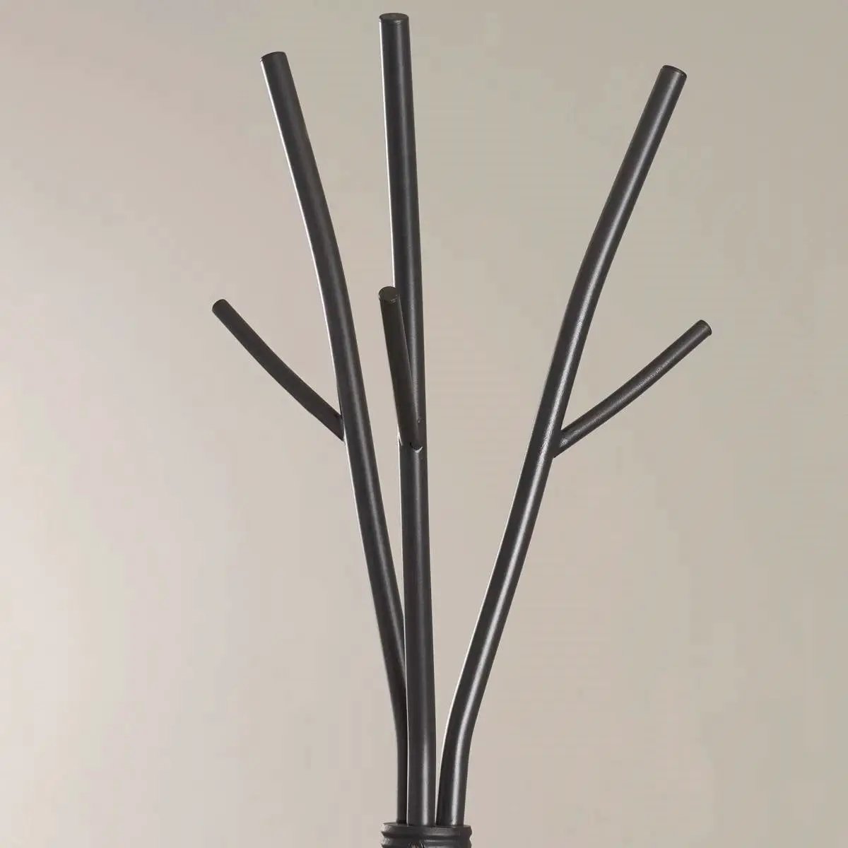 74-inch Freestanding Black Metal Coat Rack Entryway Hall Tree Umbrella Stand by HomePacific