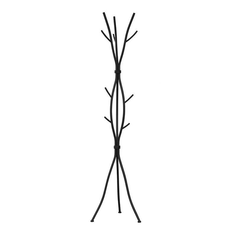 74-inch Freestanding Black Metal Coat Rack Entryway Hall Tree Umbrella Stand by HomePacific