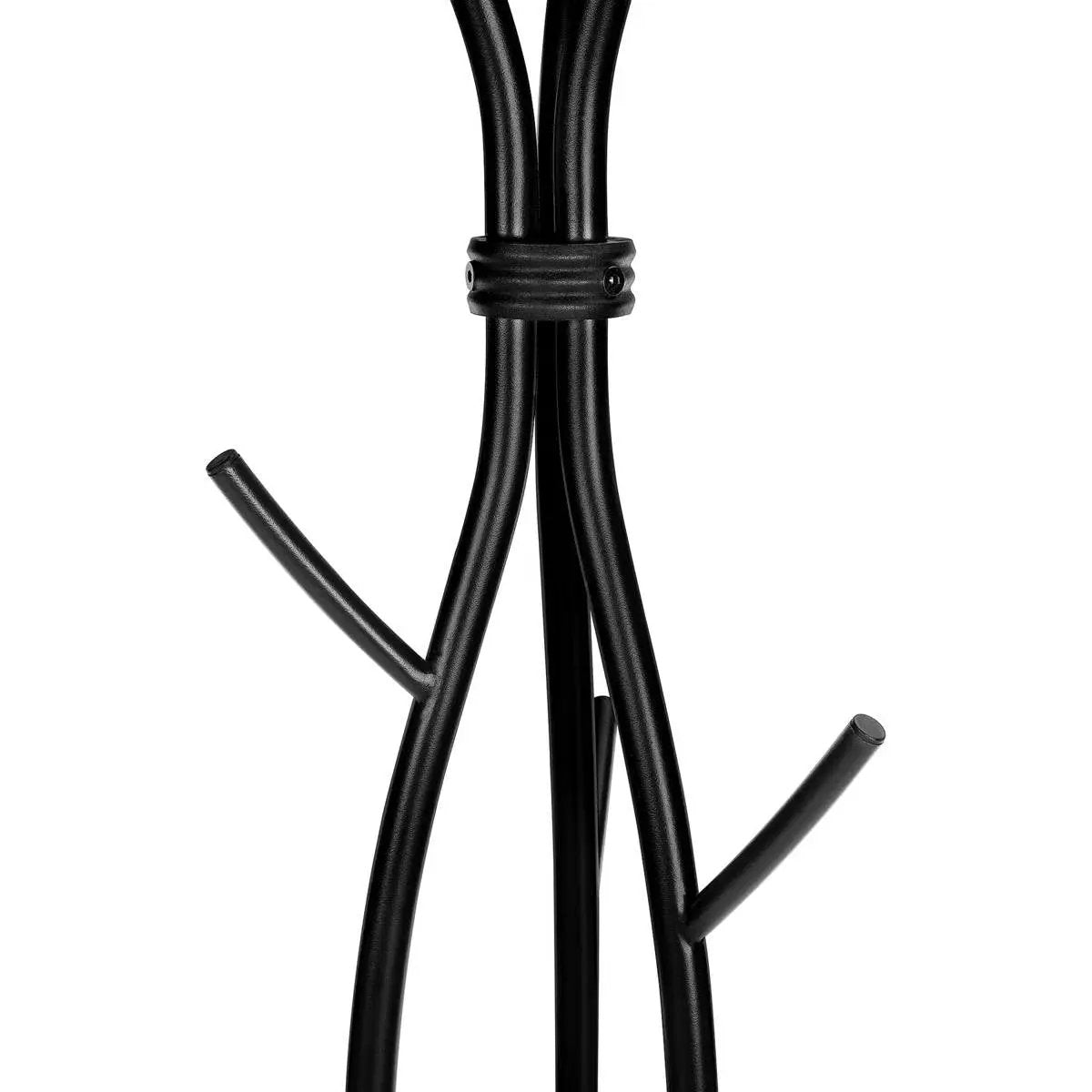 74-inch Freestanding Black Metal Coat Rack Entryway Hall Tree Umbrella Stand by HomePacific
