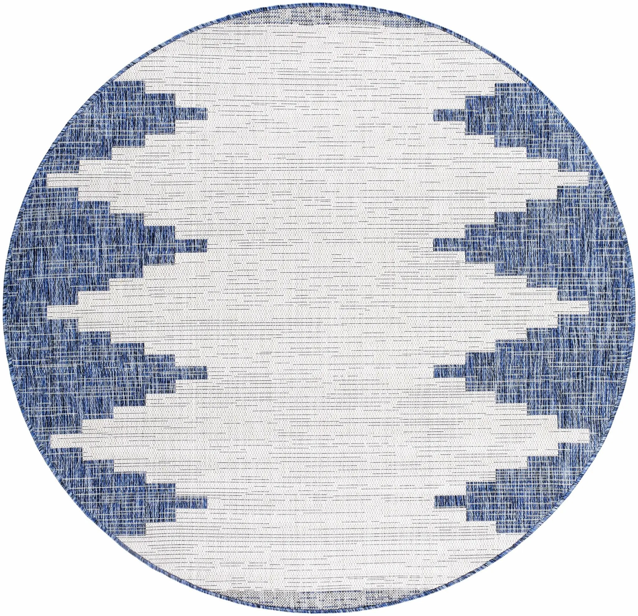 Djugun Navy Indoor & Outdoor Area Rug - Clearance by Boutique Rugs