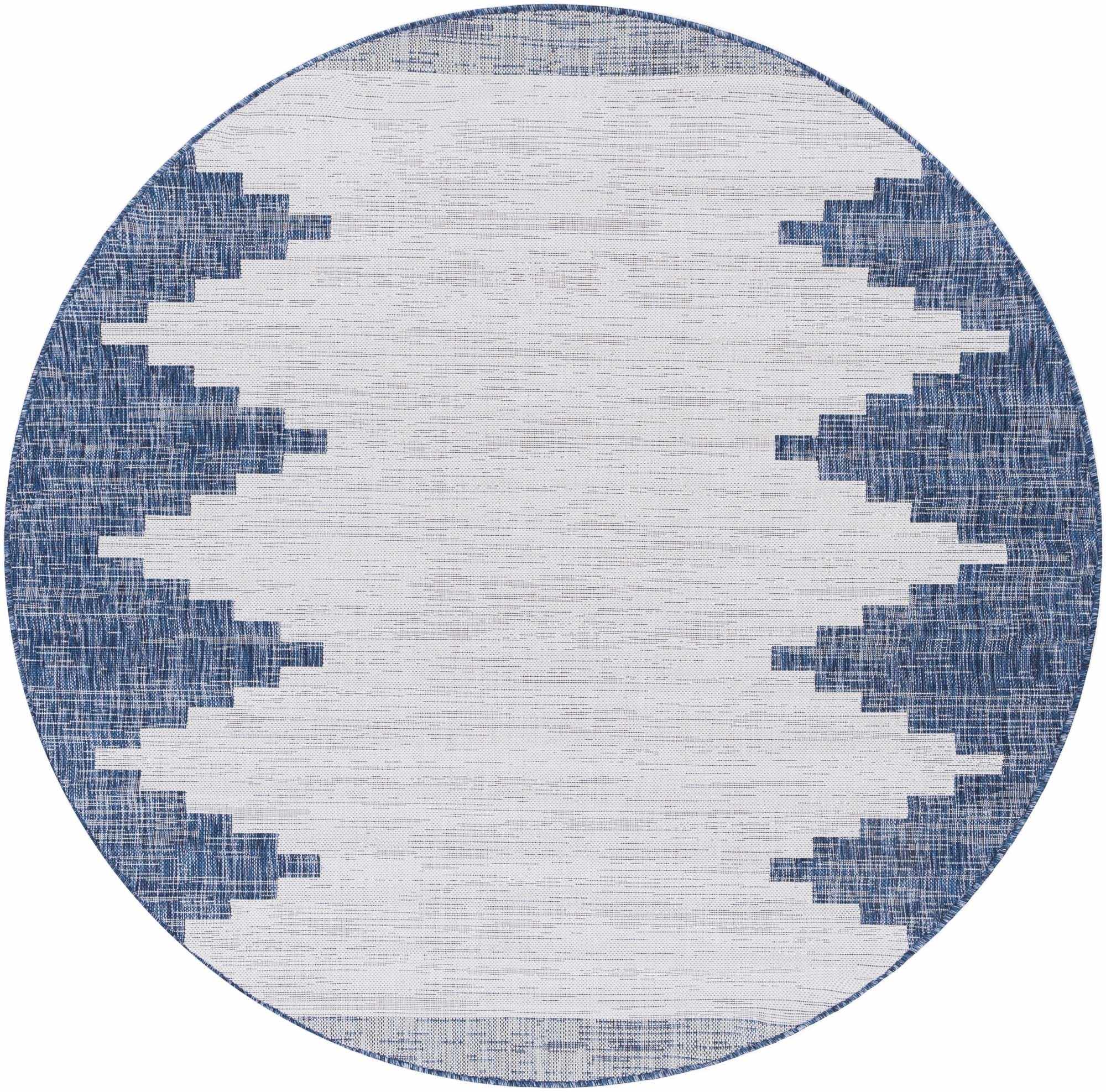 Djugun Navy Indoor & Outdoor Area Rug - Clearance by Boutique Rugs
