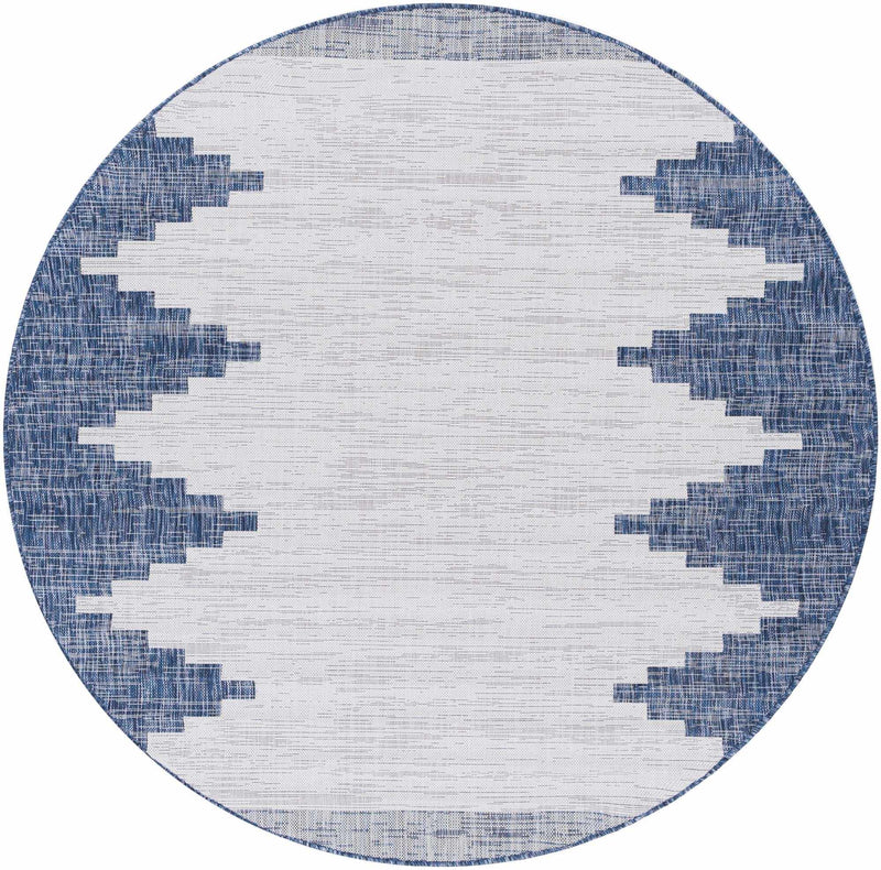 Djugun Navy Indoor & Outdoor Area Rug - Clearance by Boutique Rugs