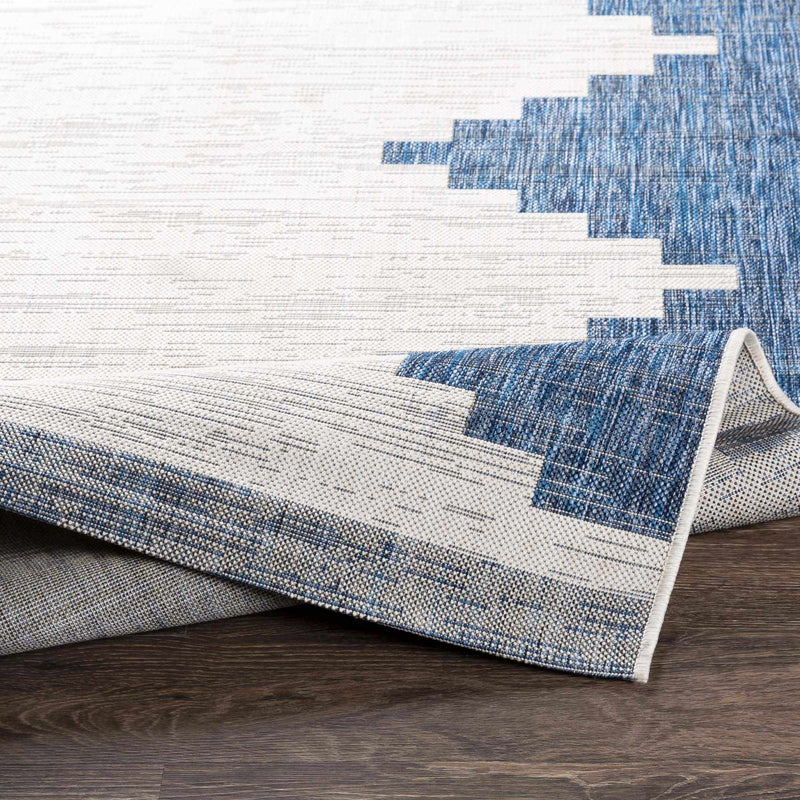 Djugun Navy Indoor & Outdoor Area Rug - Clearance by Boutique Rugs