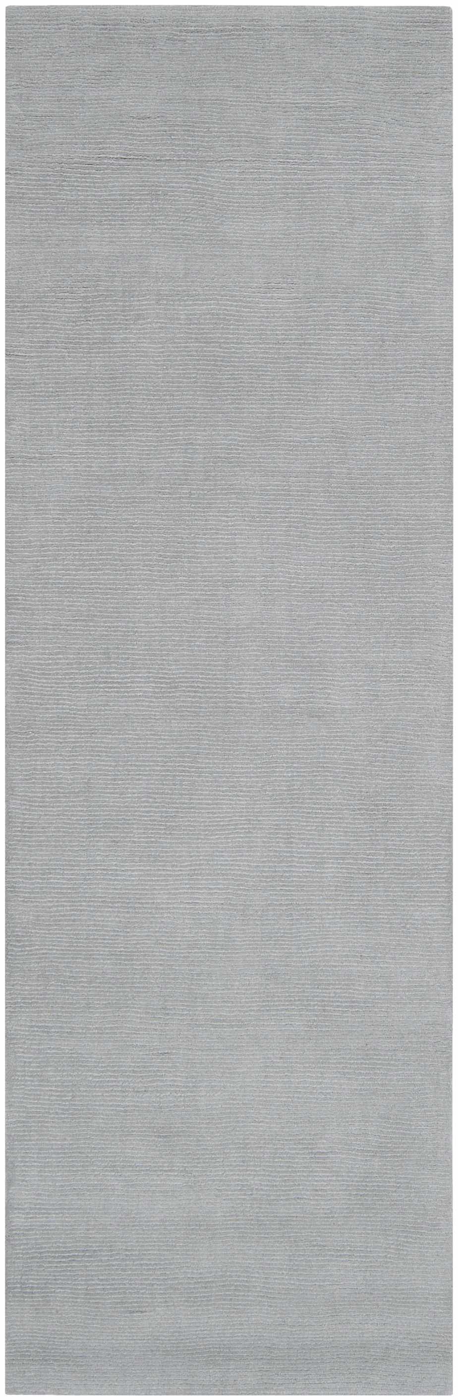 Brockton Solid Light Gray Wool Rug by Boutique Rugs