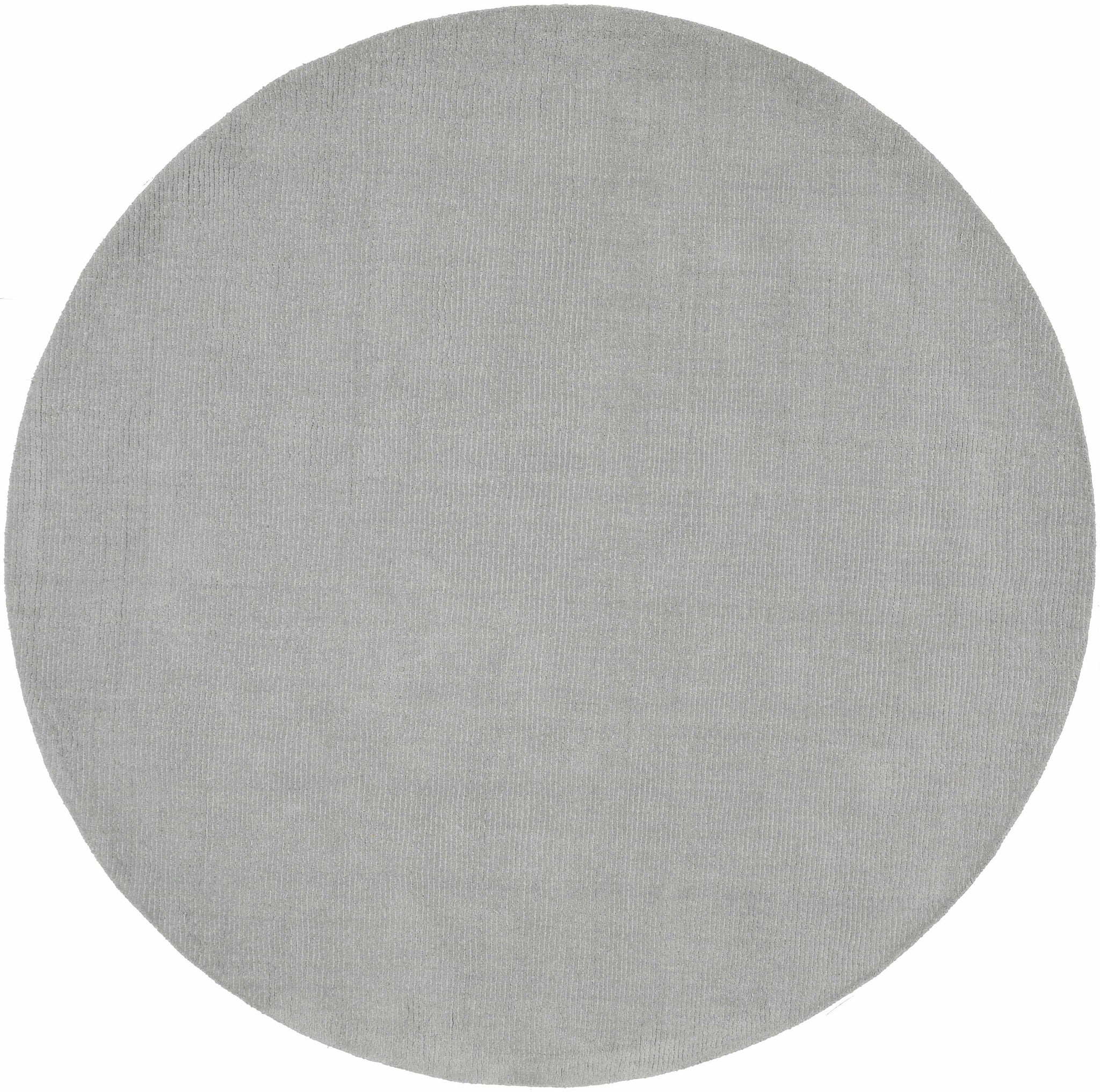 Brockton Solid Light Gray Wool Rug by Boutique Rugs