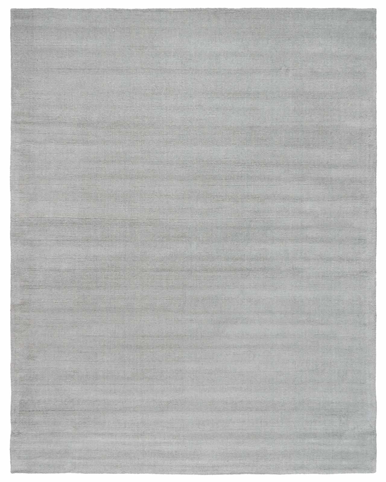 Brockton Solid Light Gray Wool Rug by Boutique Rugs