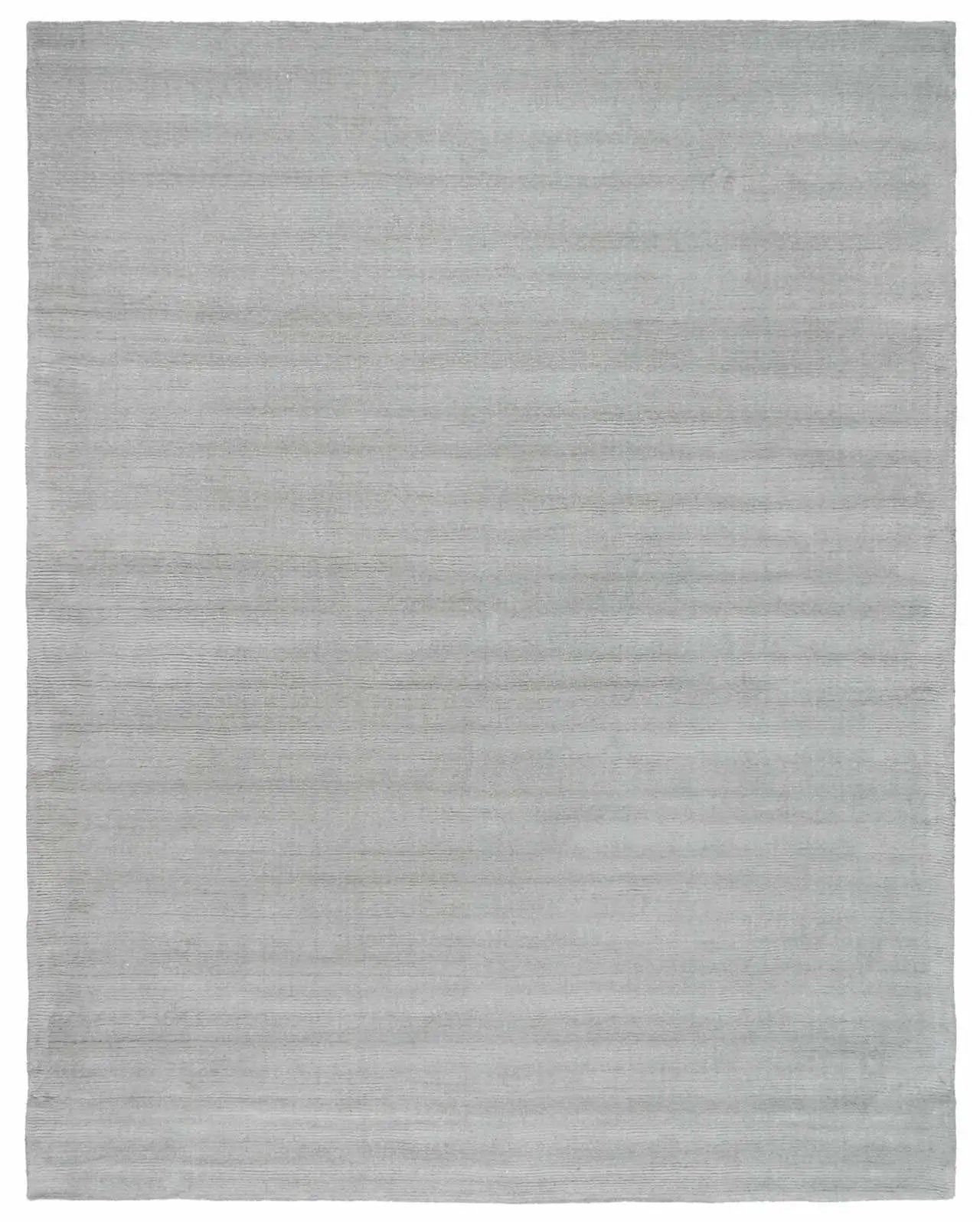 Brockton Solid Light Gray Wool Rug by Boutique Rugs