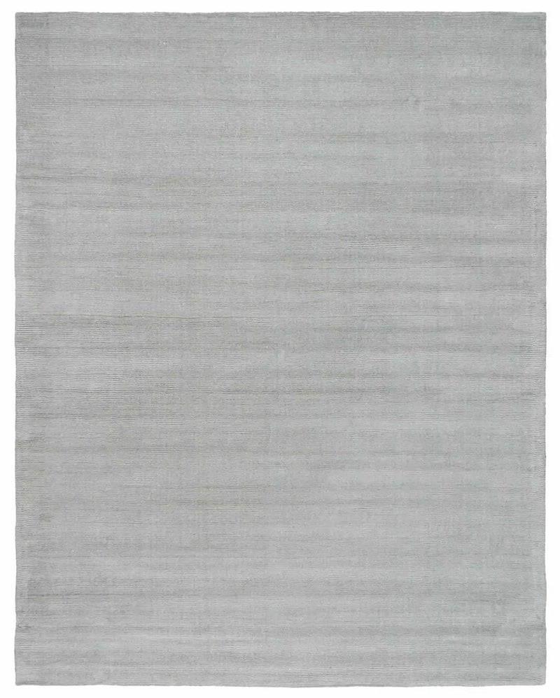 Brockton Solid Light Gray Wool Rug by Boutique Rugs
