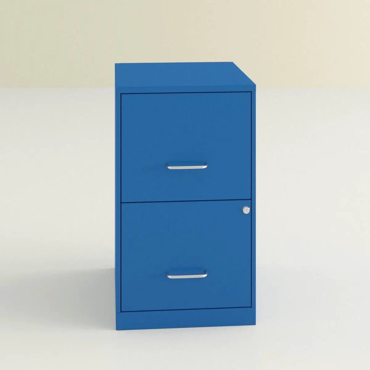 Blue Metal 2-Drawer Vertical Key Locking Heavy Duty Filing Cabinet by HomePacific