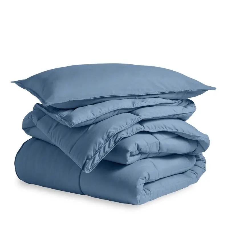 Queen Size All Season Super Soft Down Alternative Comforter Set Blue by HomePacific