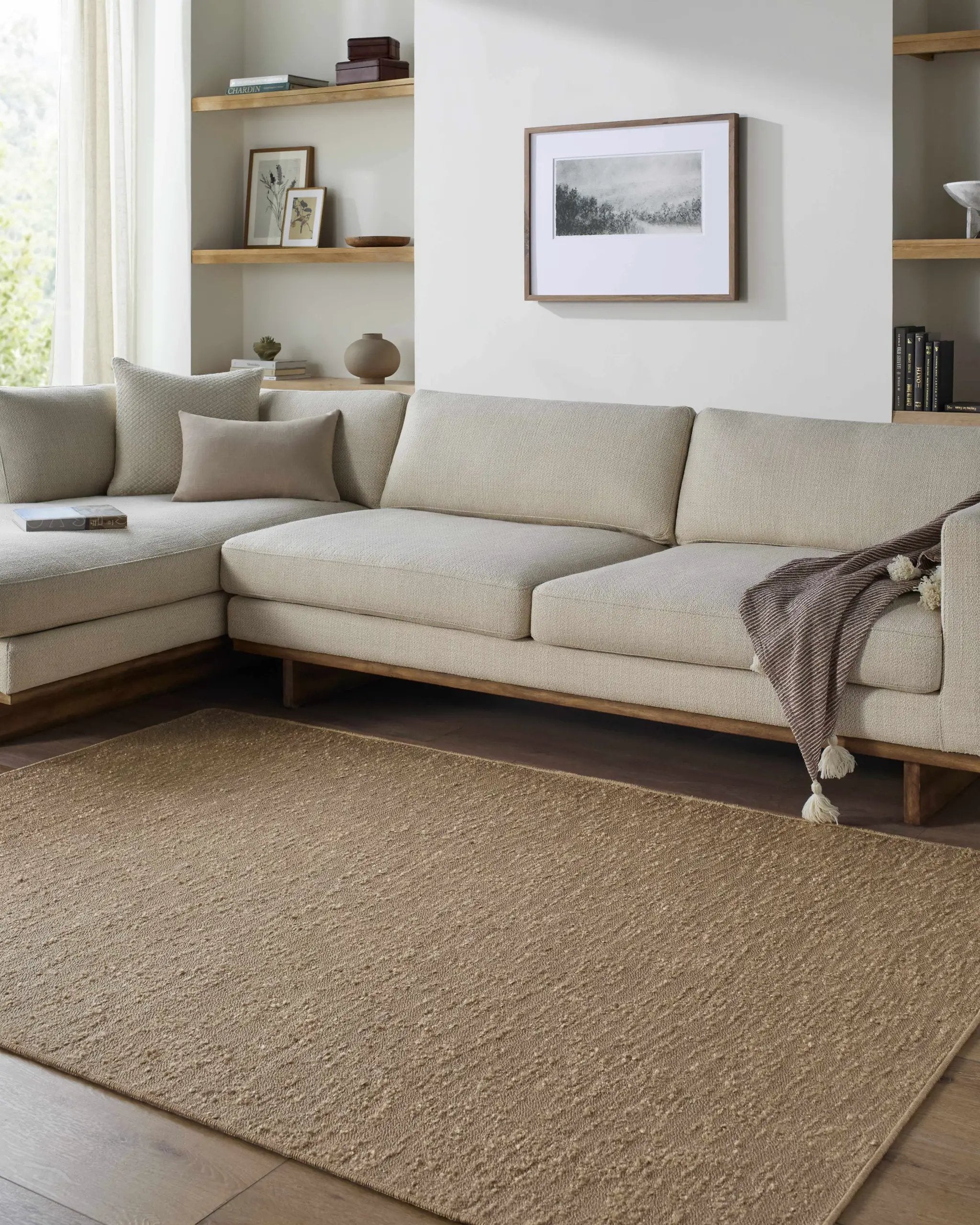 Breena Sandstone Washable Area Rug by Boutique Rugs