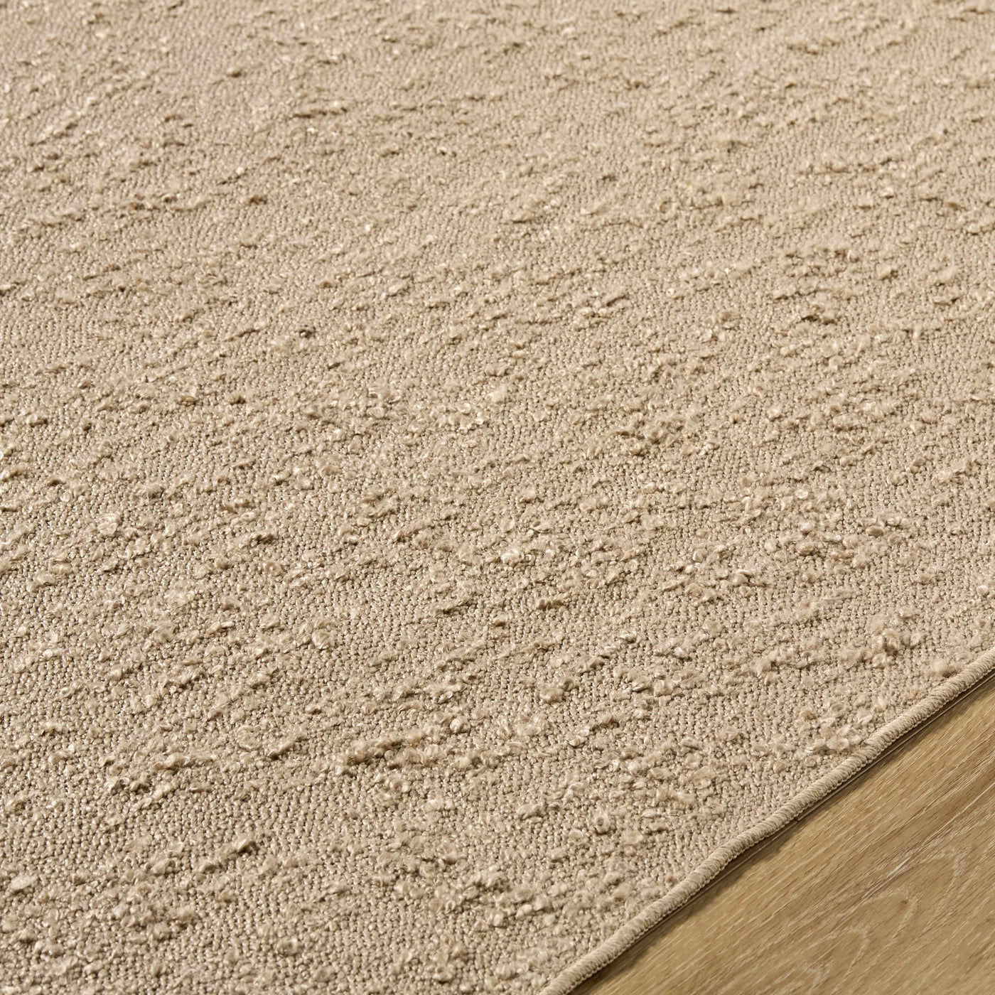 Breena Solid Taupe Washable Area Rug by Boutique Rugs