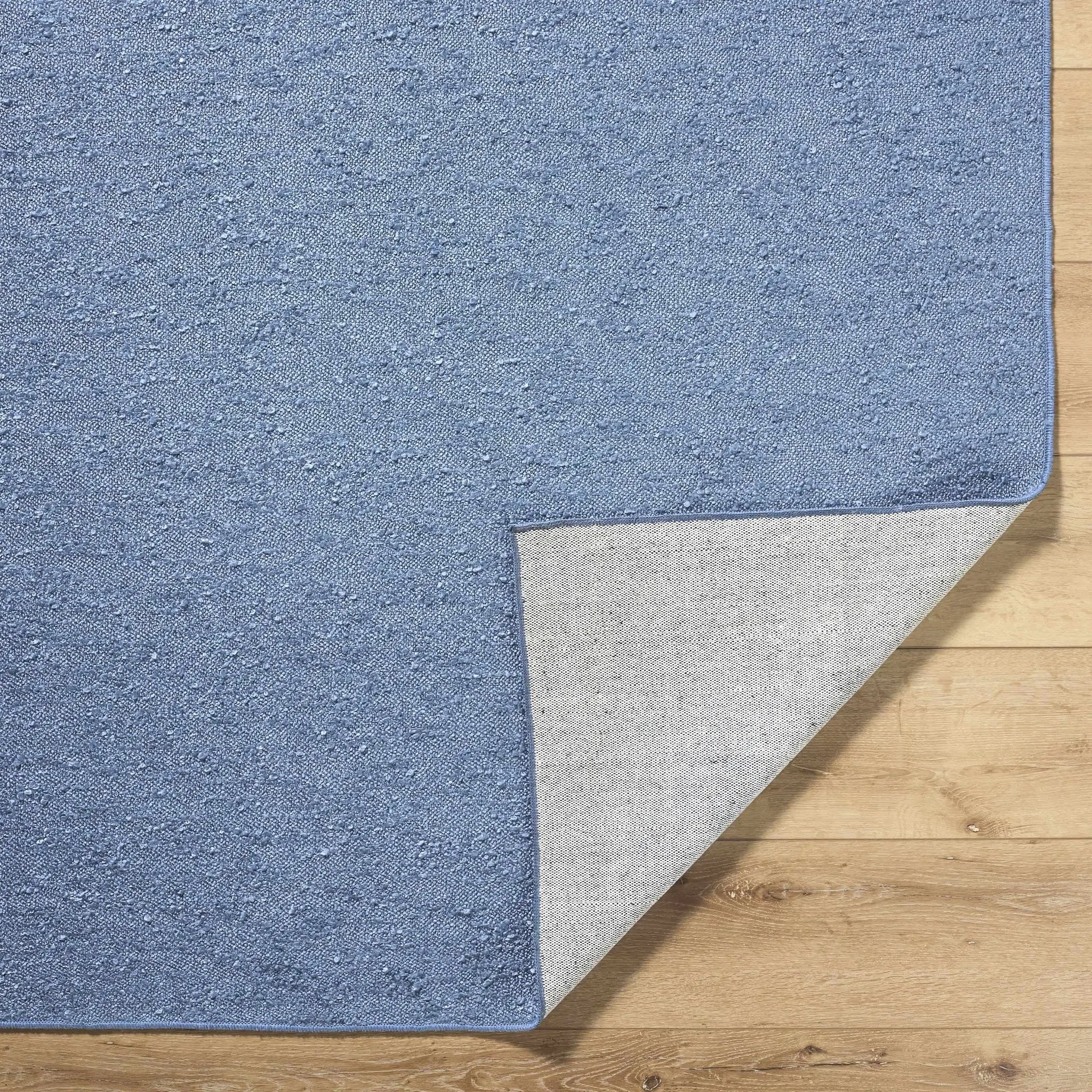 Breena Slate Blue Washable Area Rug by Boutique Rugs