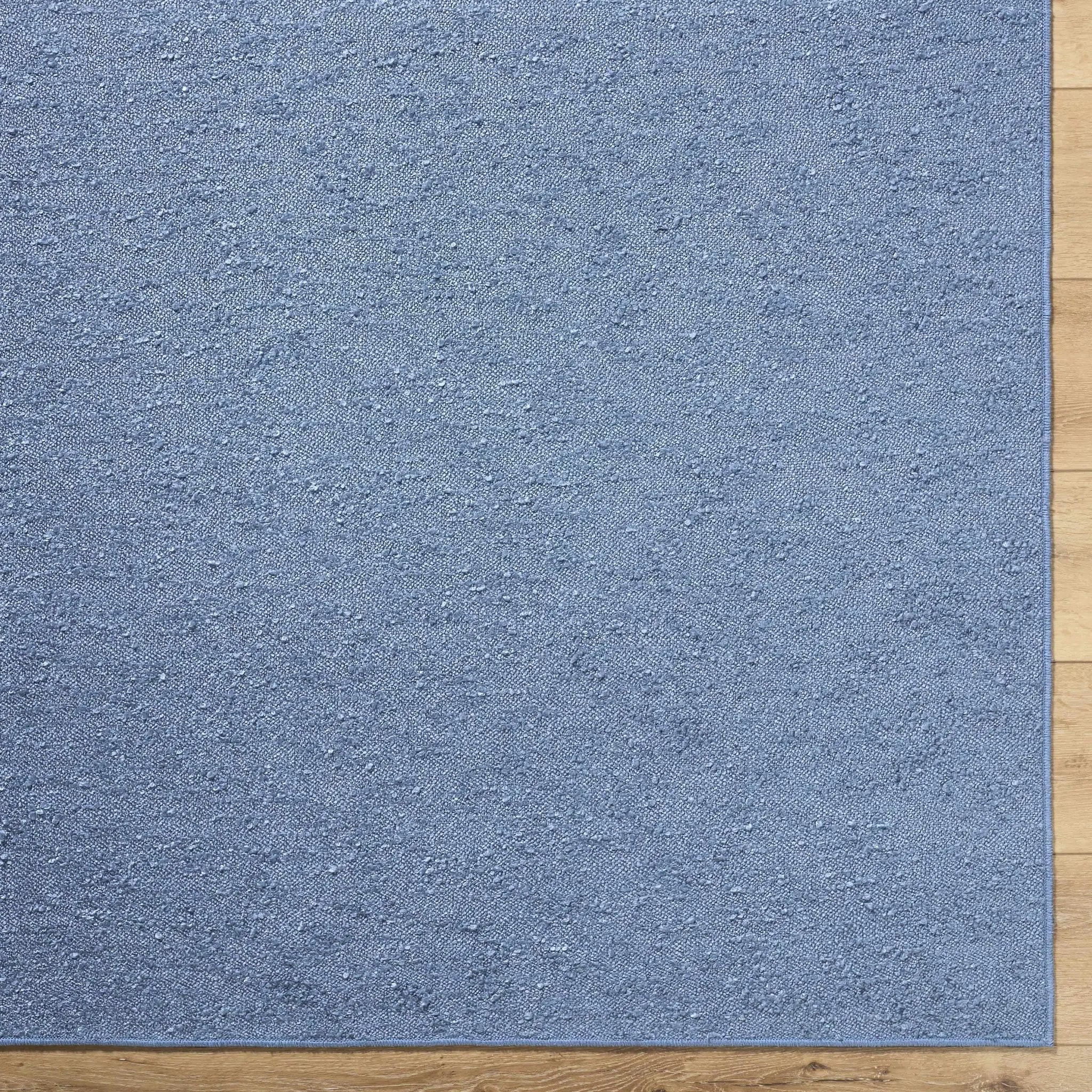 Breena Slate Blue Washable Area Rug by Boutique Rugs