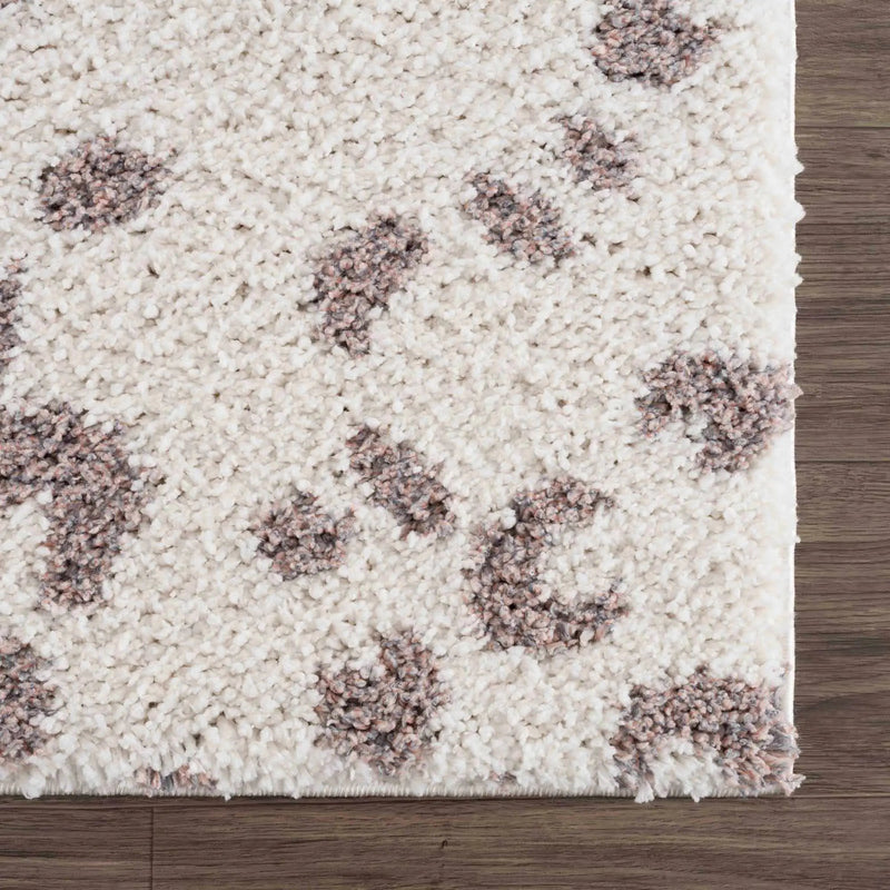 Zhen Pink Spots Leopard Rug - Clearance by Boutique Rugs
