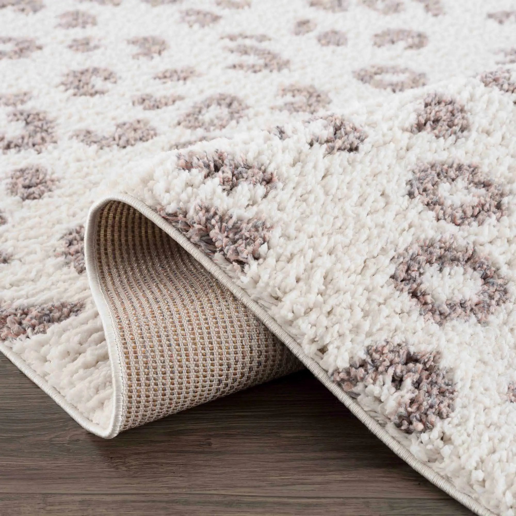 Zhen Pink Spots Leopard Rug - Clearance by Boutique Rugs