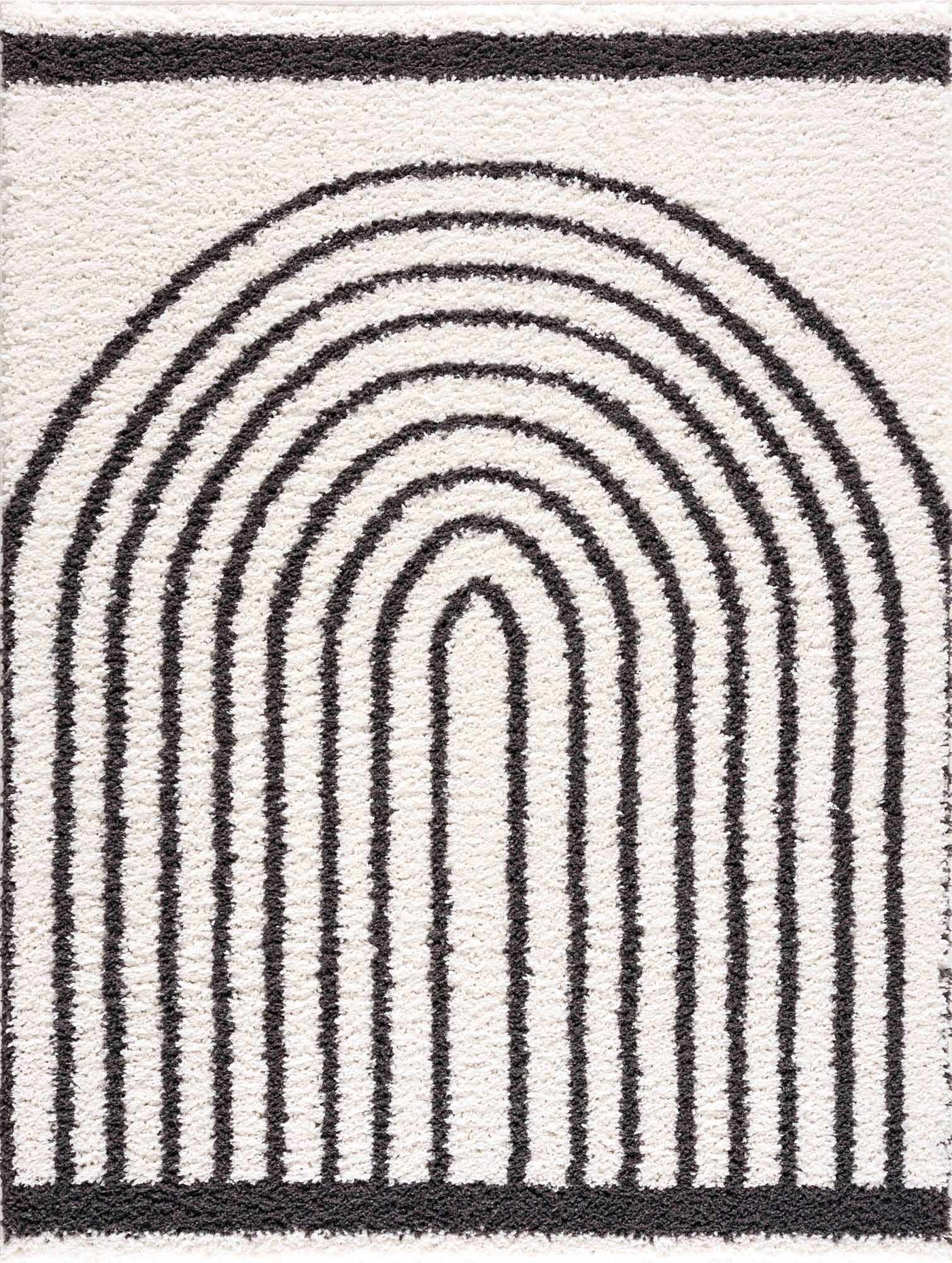 Bauer Plush Black Rainbow Rug - Clearance by Boutique Rugs