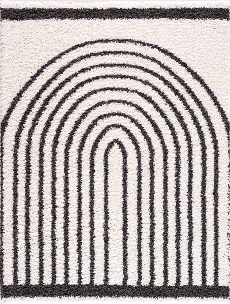 Bauer Plush Black Rainbow Rug - Clearance by Boutique Rugs