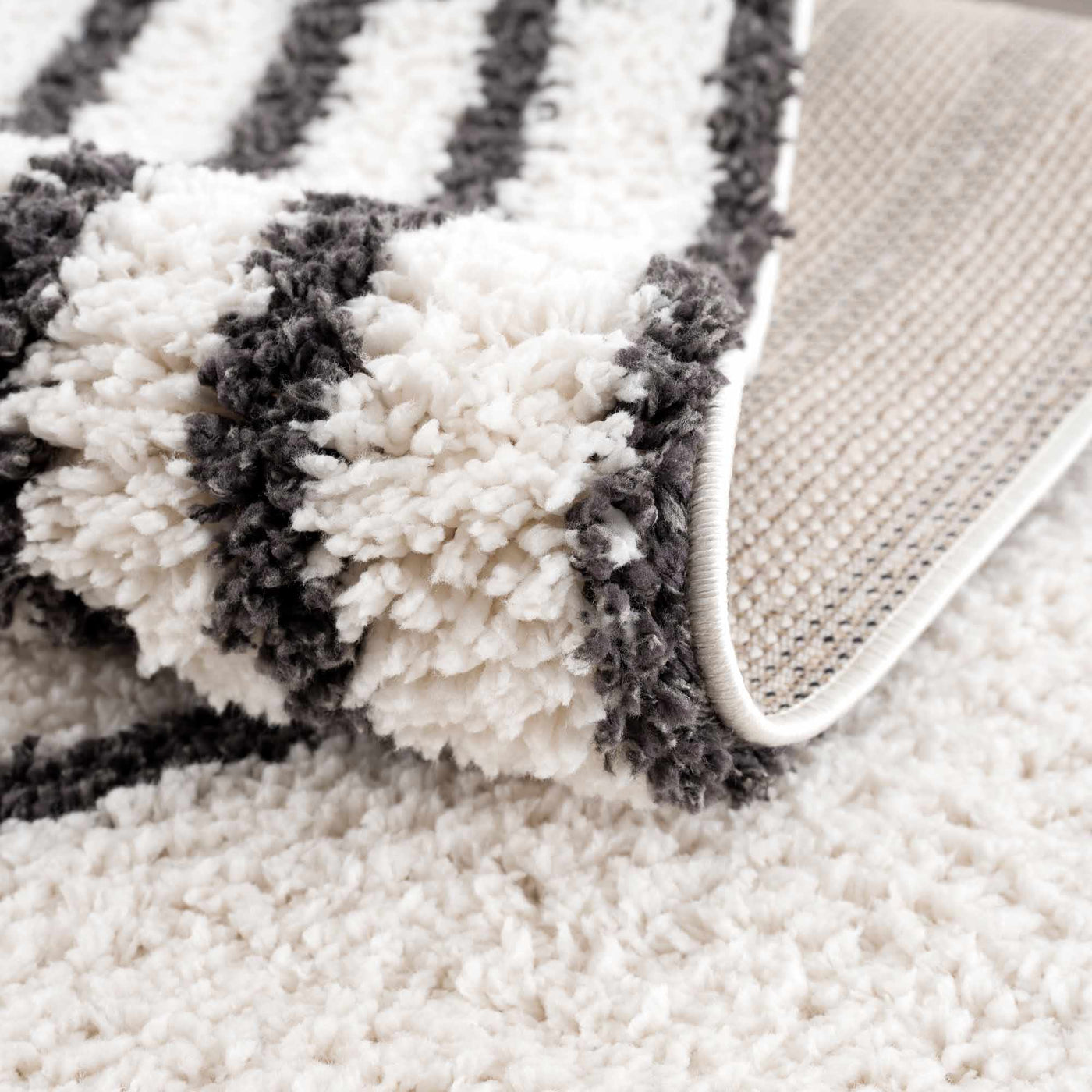 Bauer Plush Black Rainbow Rug - Clearance by Boutique Rugs