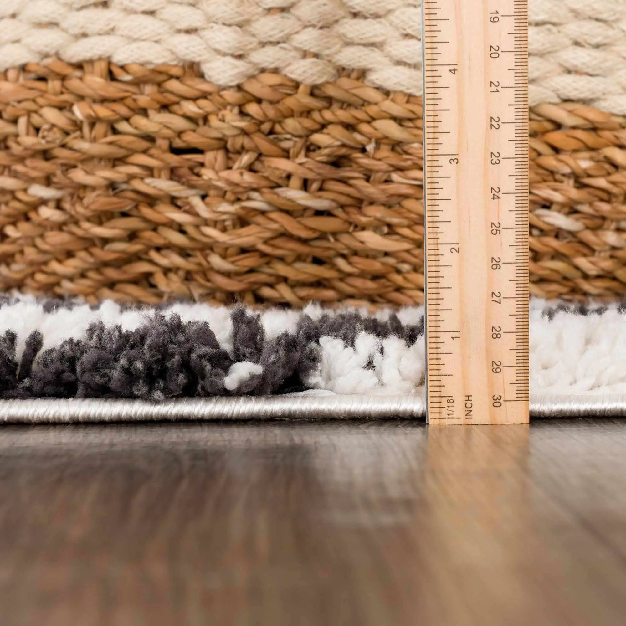Bauer Plush Black Rainbow Rug - Clearance by Boutique Rugs