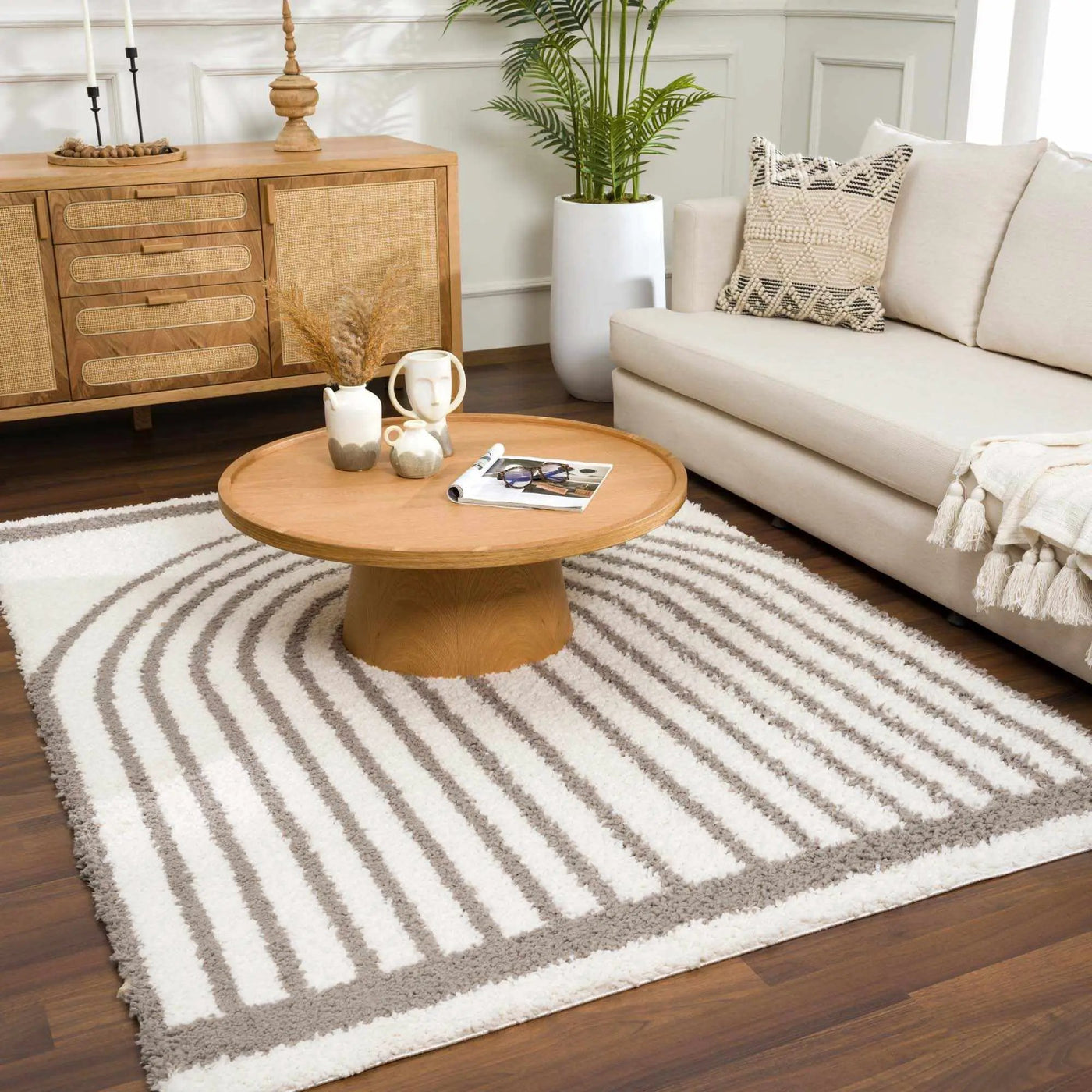 Jola Taupe Area Rug - Clearance by Boutique Rugs