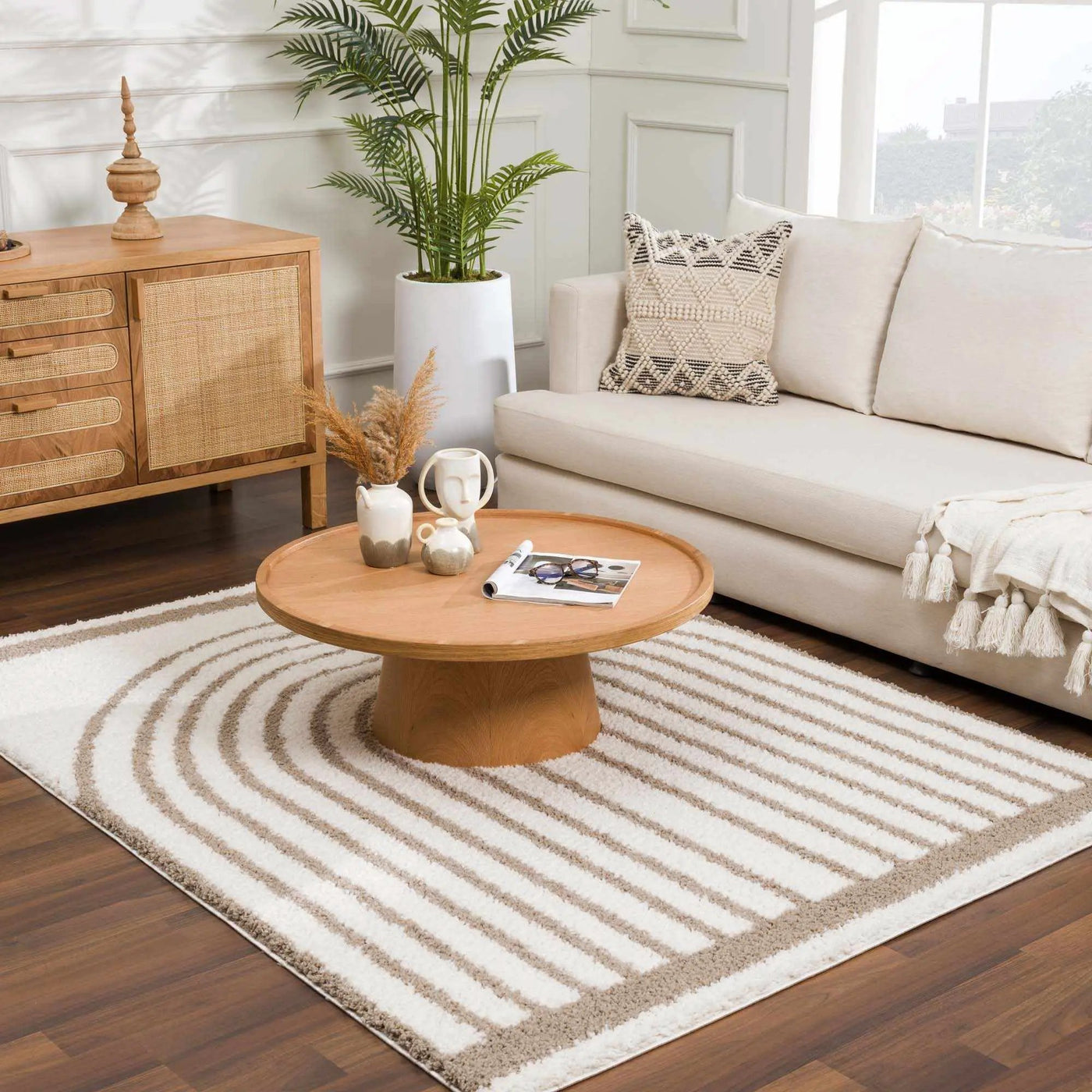 Jola Beige Area Rug by Boutique Rugs