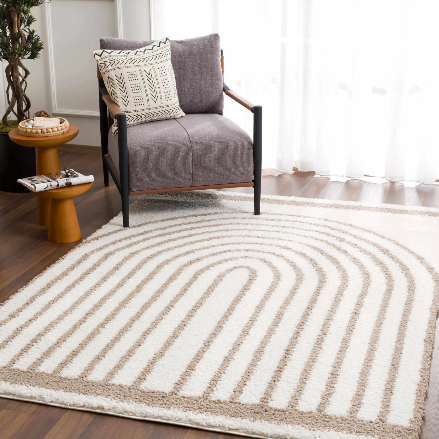 Jola Beige Area Rug by Boutique Rugs