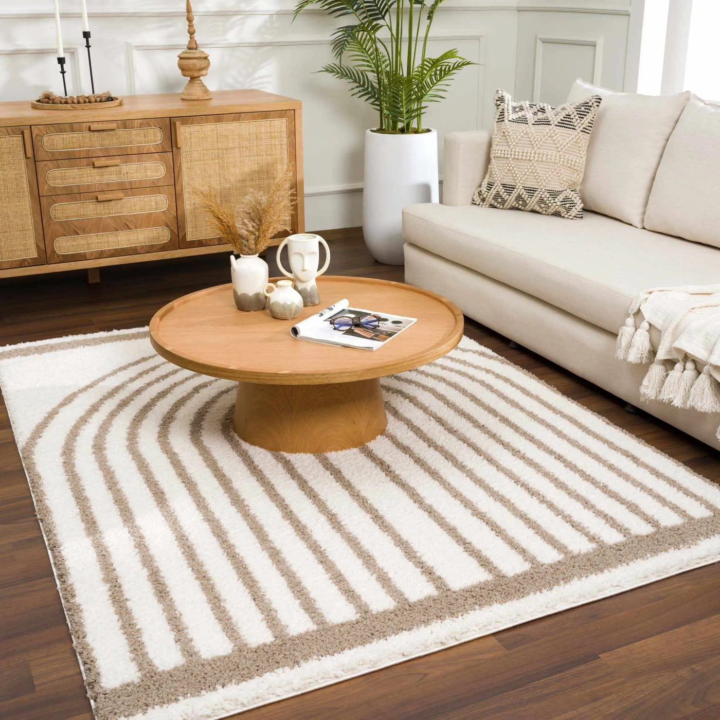 Jola Beige Area Rug by Boutique Rugs