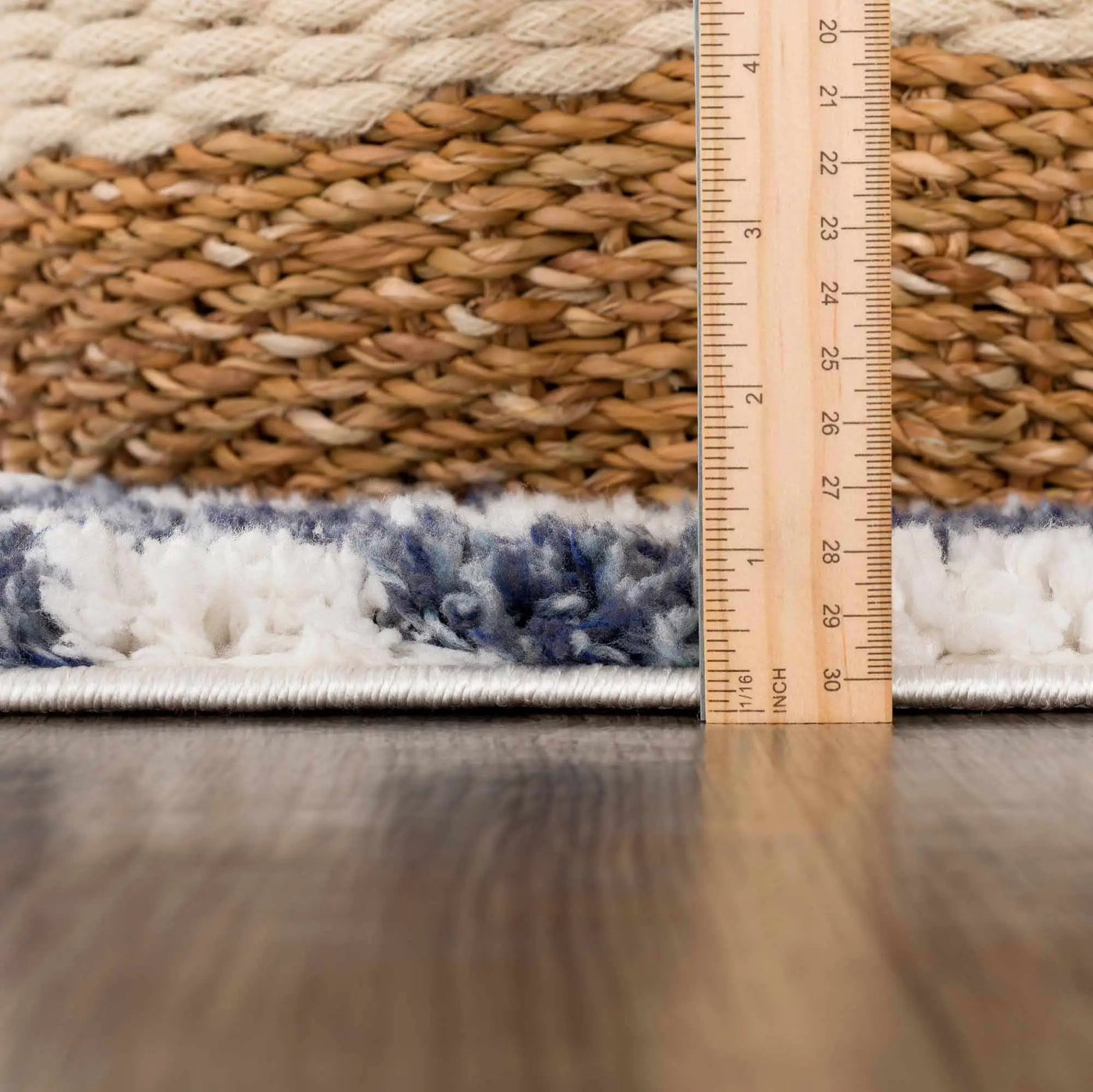 Kieu Blue & White Checkered Area Rug by Boutique Rugs