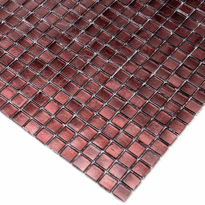 Rouge Pink 12x12 Glossy Uniform square Glass Mosaic Tile (20 pack, 18.69 sq ft/case) by Apollo Tile