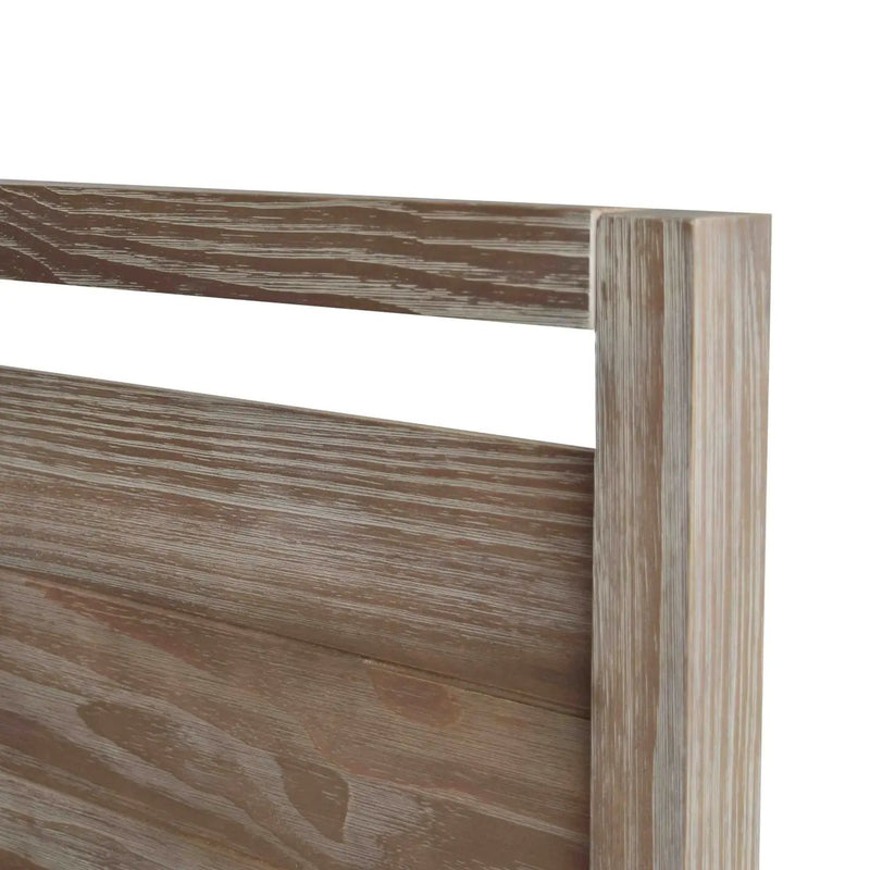 Queen Size FarmHouse Traditional Rustic Pine Platform Bed by HomePacific