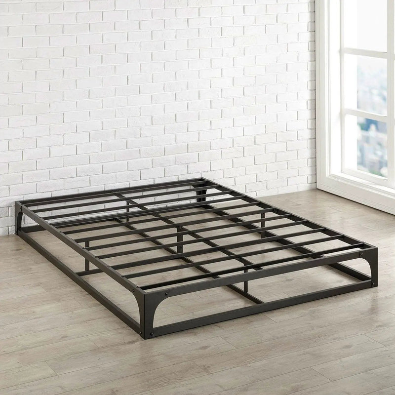 Full size Modern Low Profile Heavy Duty Metal Platform Bed Frame by HomePacific
