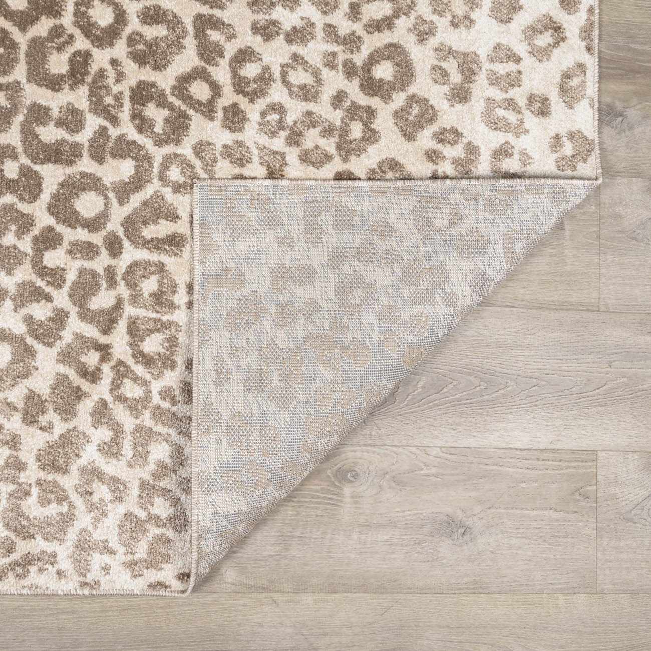Tan Bonhill Leopard Print Area Rug by Boutique Rugs