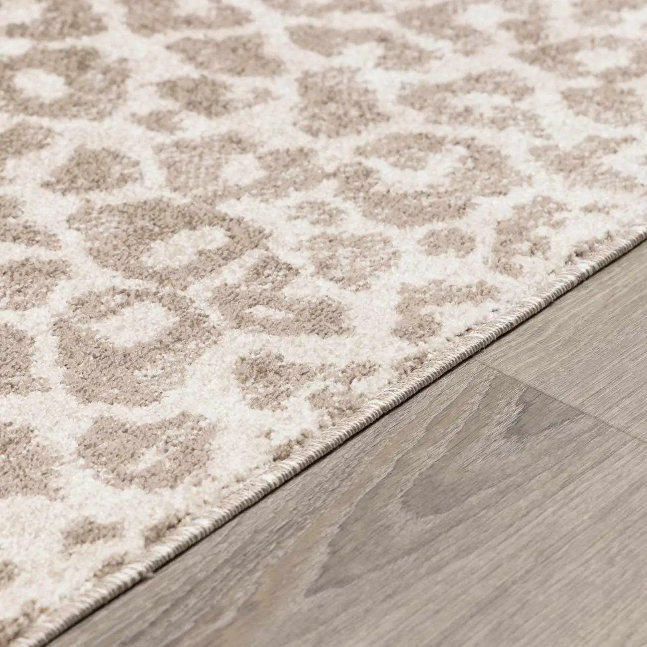 Tan Bonhill Leopard Print Area Rug by Boutique Rugs