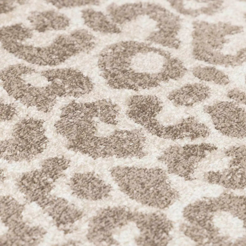 Tan Bonhill Leopard Print Area Rug by Boutique Rugs