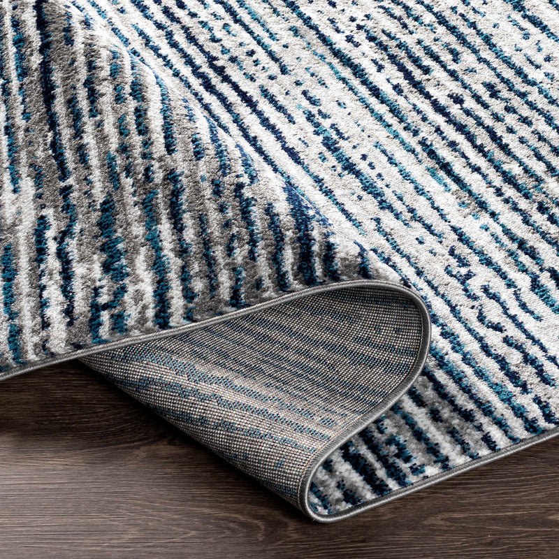 Bowmansdale Striped Navy Rug by Boutique Rugs